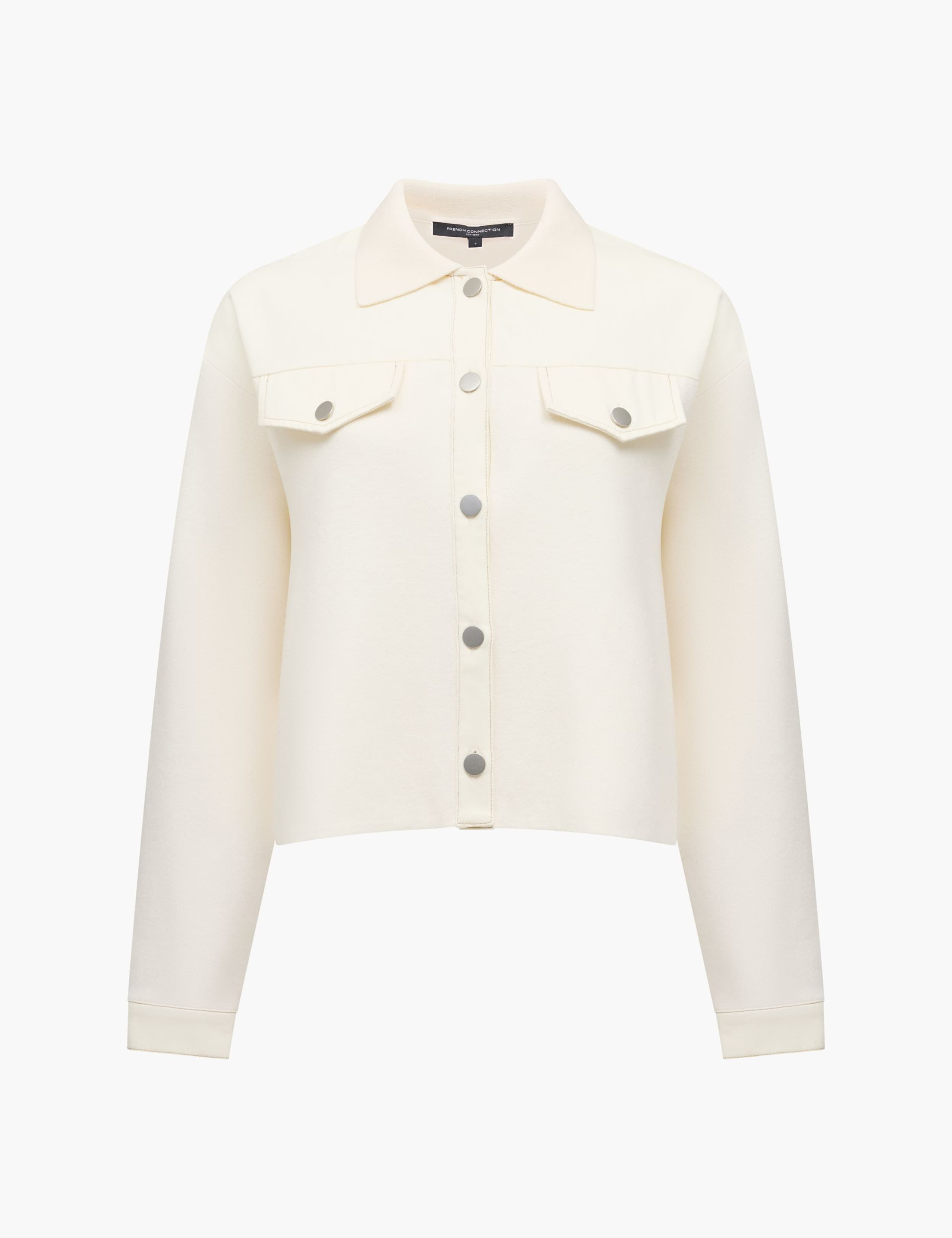 Denim Knitted Lightweight Jacket 2 of 6