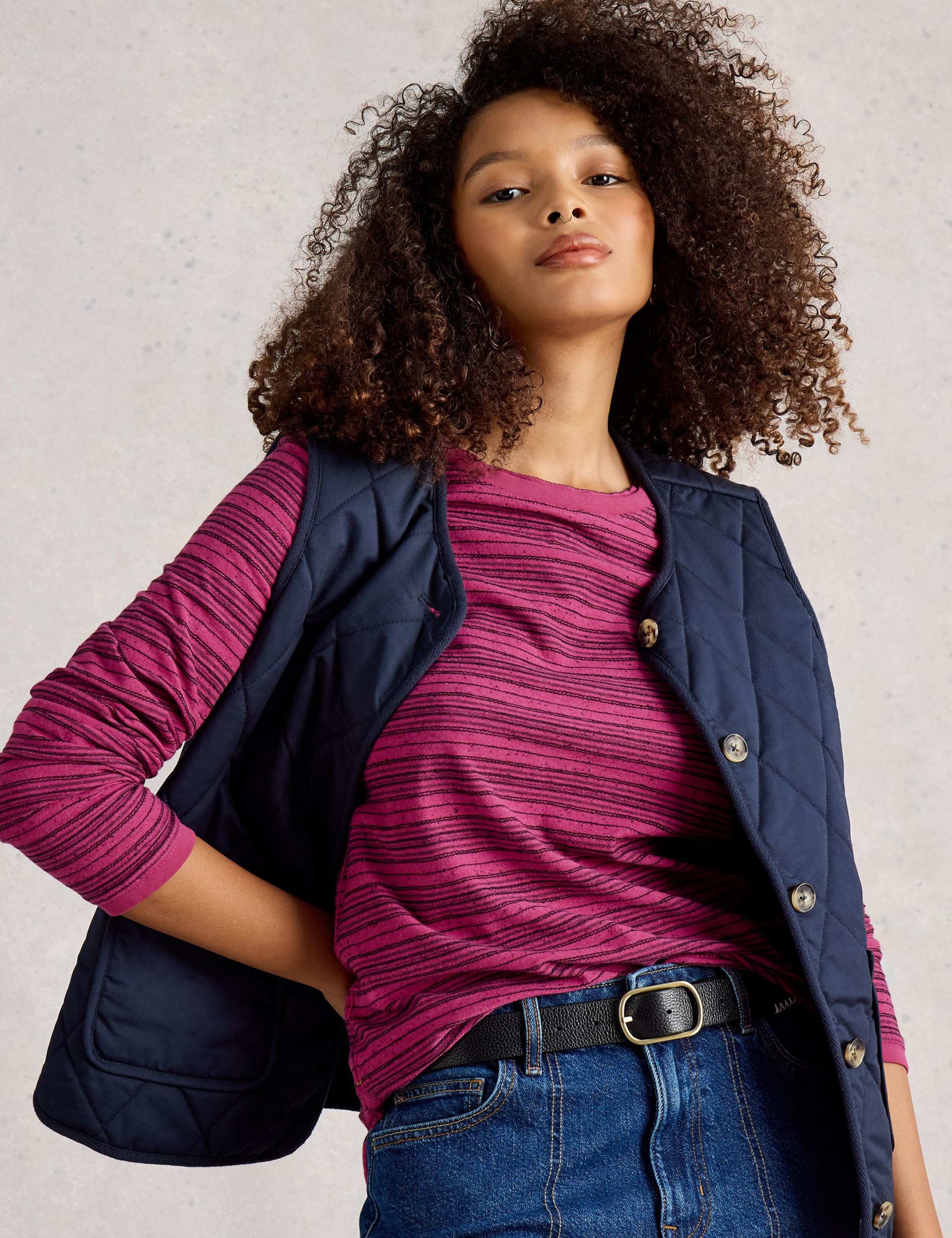 Cotton Rich Striped Top 3 of 6