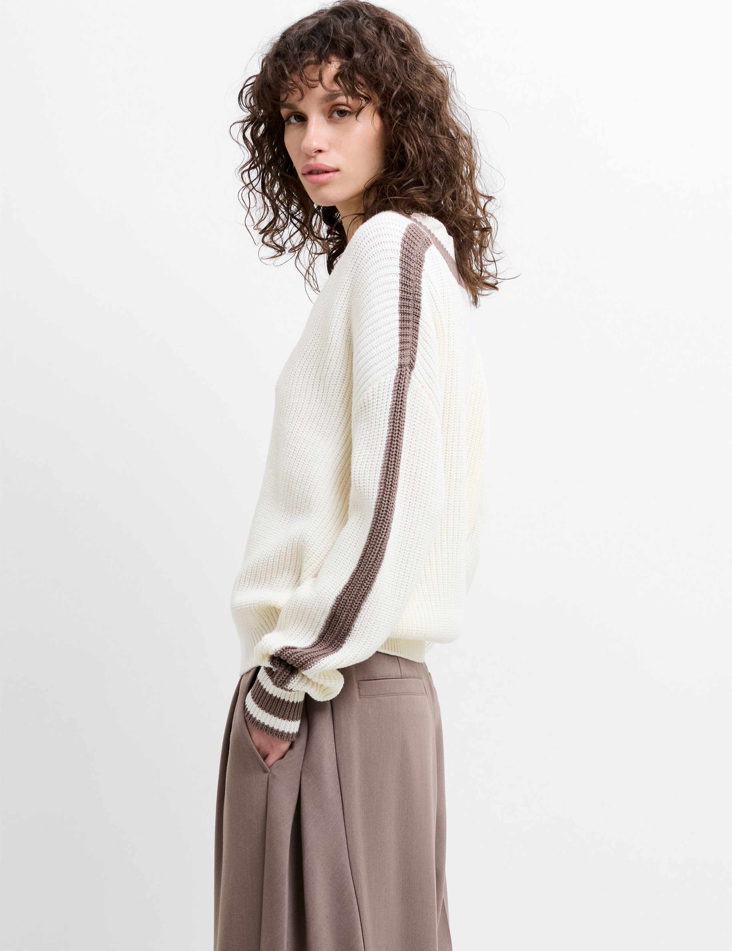 Cotton Rich V-Neck Jumper 4 of 5