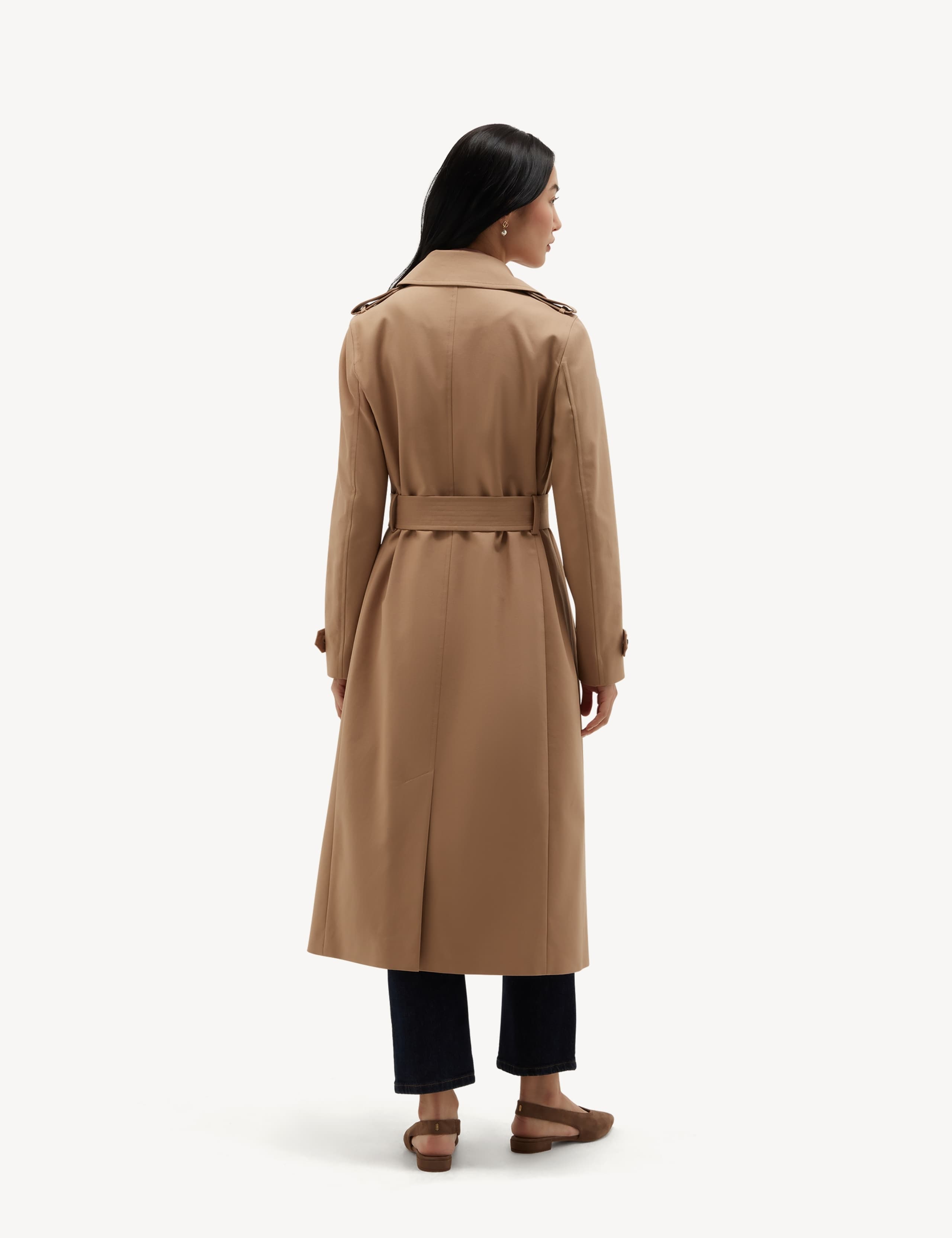 Cotton Rich Water Resistant Wrap Trench Coat 8 of 8