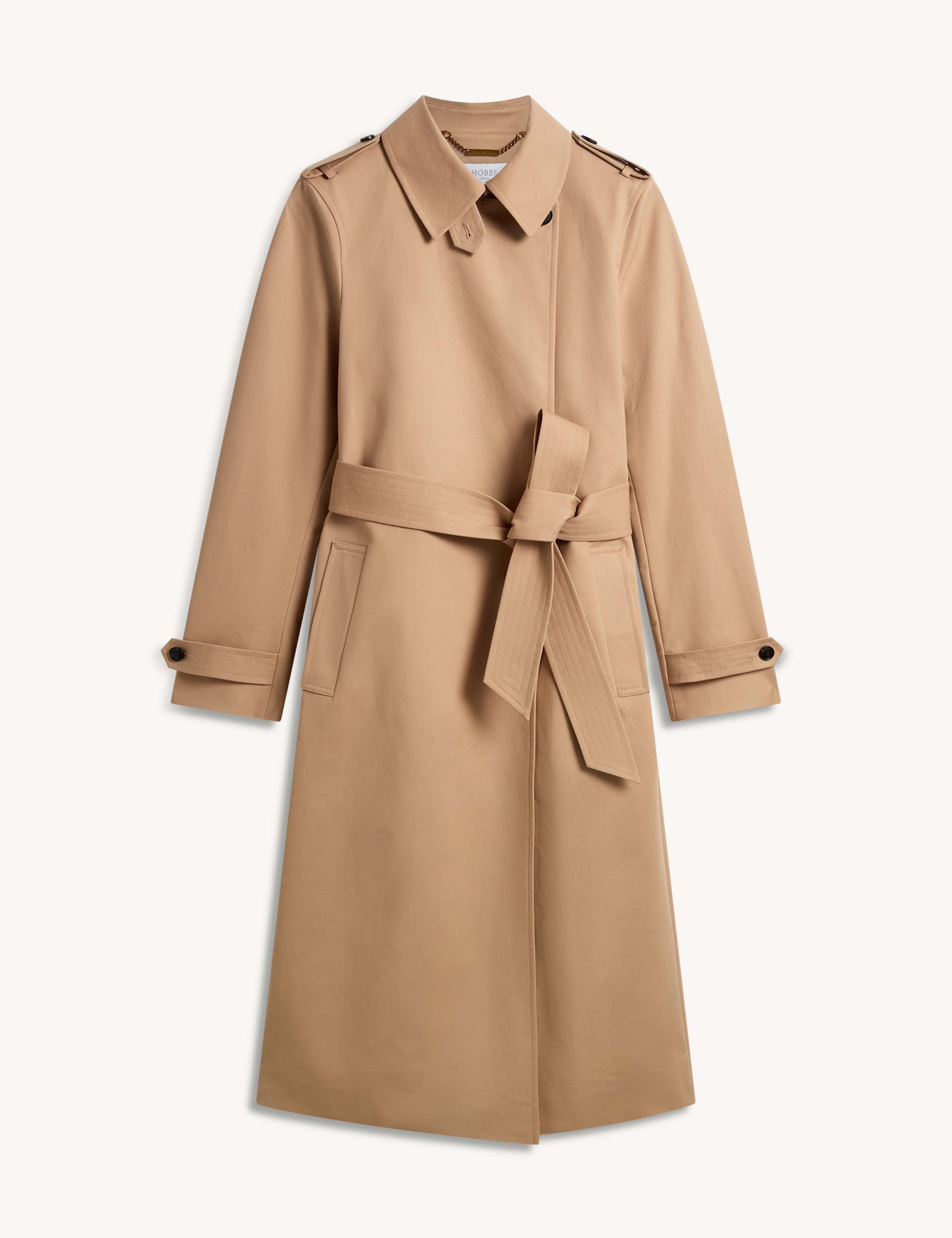 Cotton Rich Water Resistant Wrap Trench Coat 2 of 8