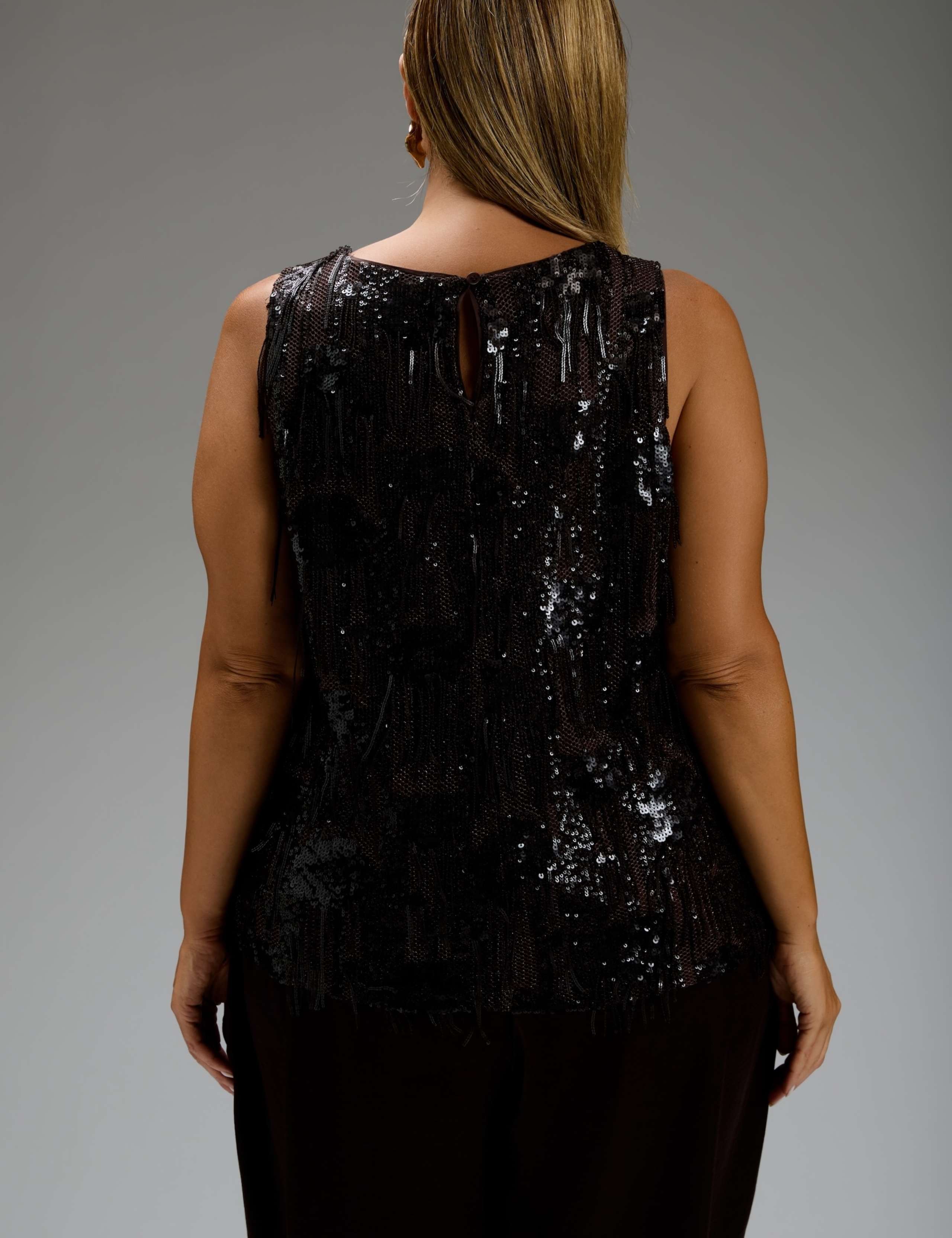 Sequin Fringed Regular Fit Top 3 of 5