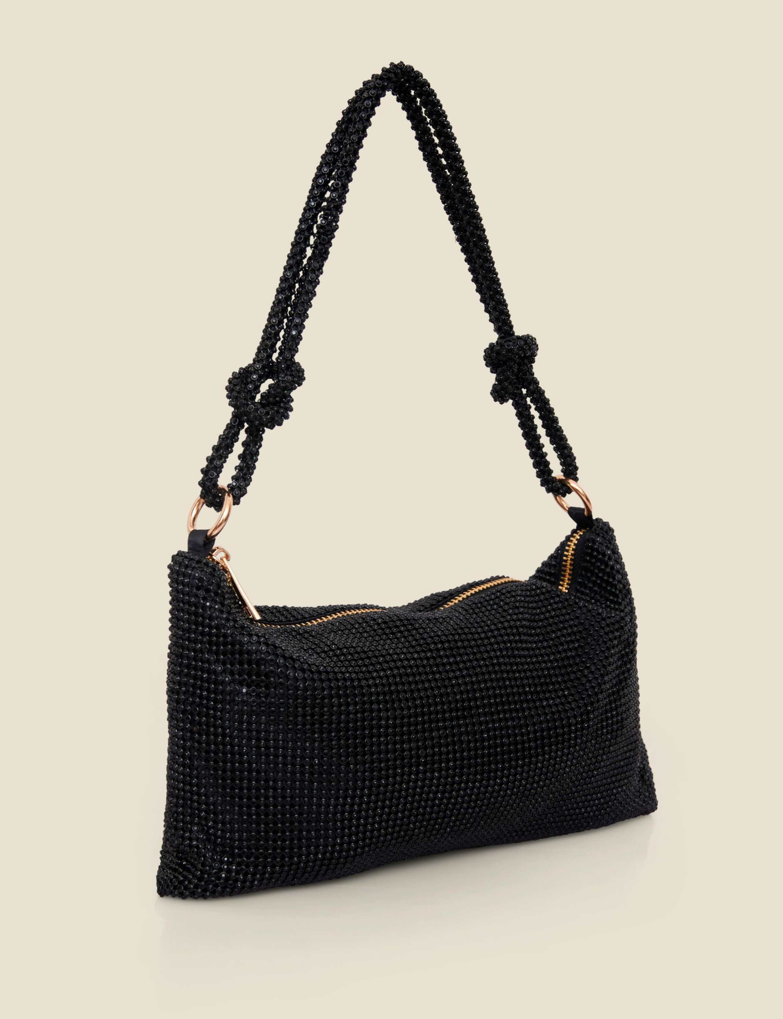 Embellished Knotted Detail Shoulder Bag 2 of 4