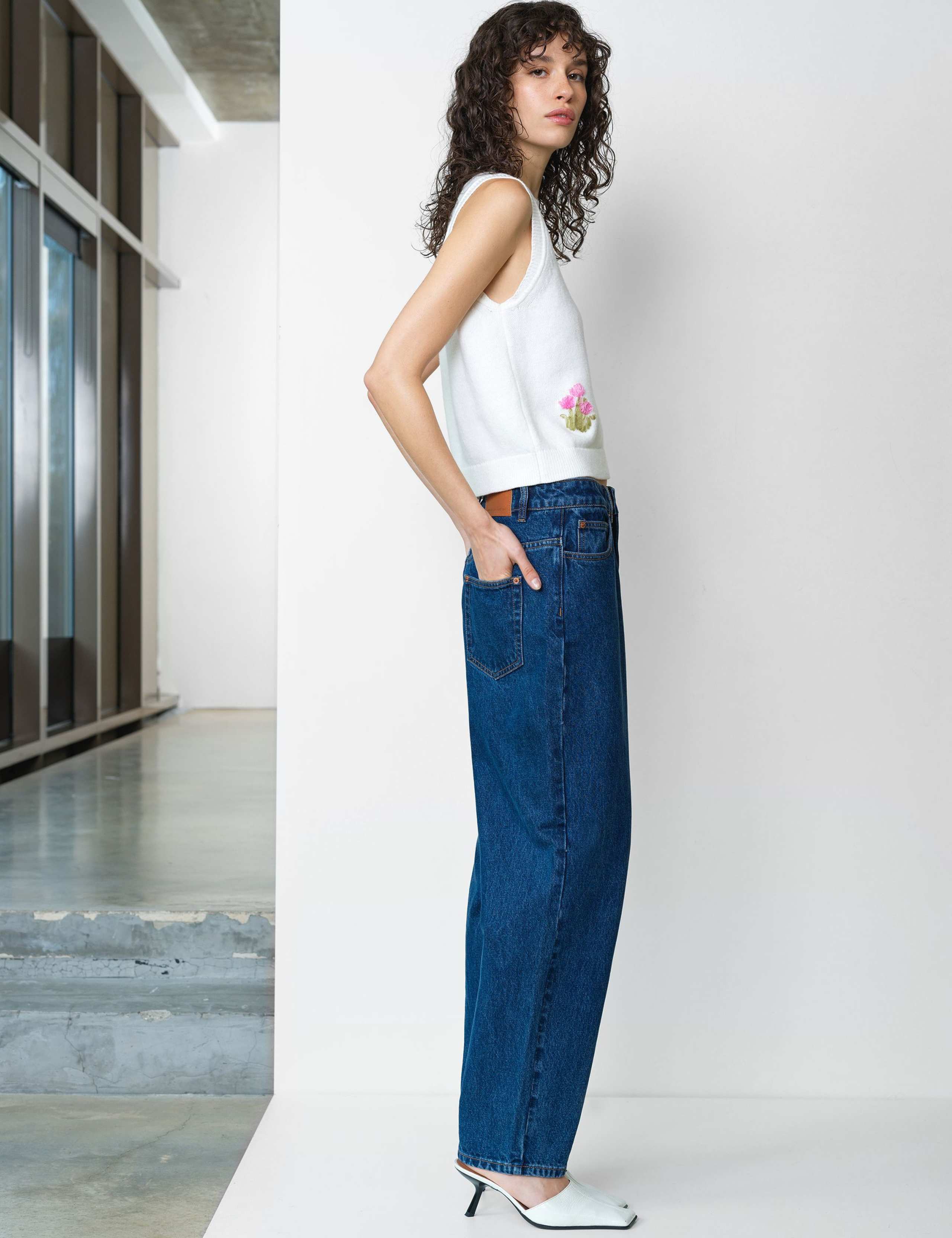 Cotton Rich Appliqué Knitted Vest 4 of 6