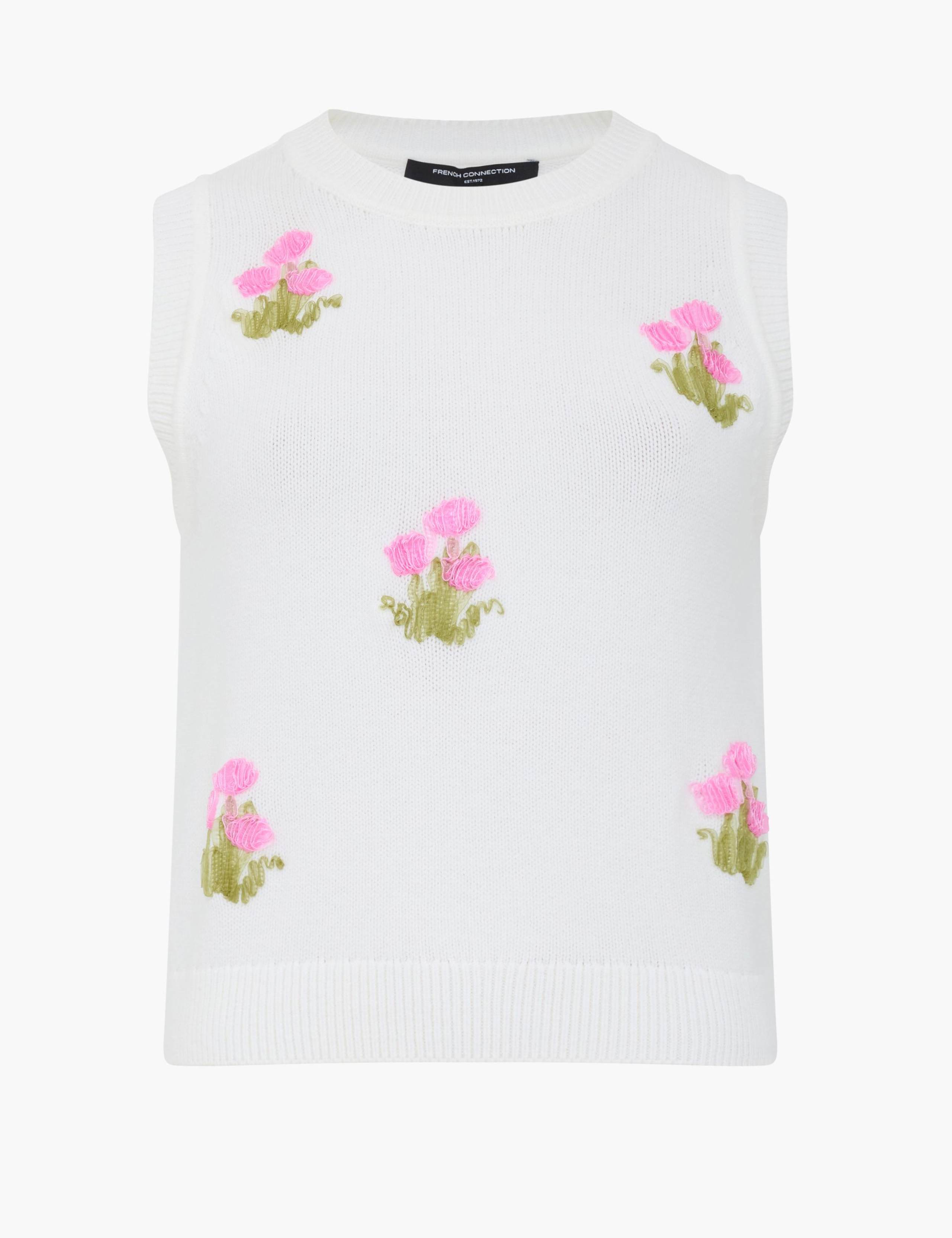 Cotton Rich Appliqué Knitted Vest 2 of 6