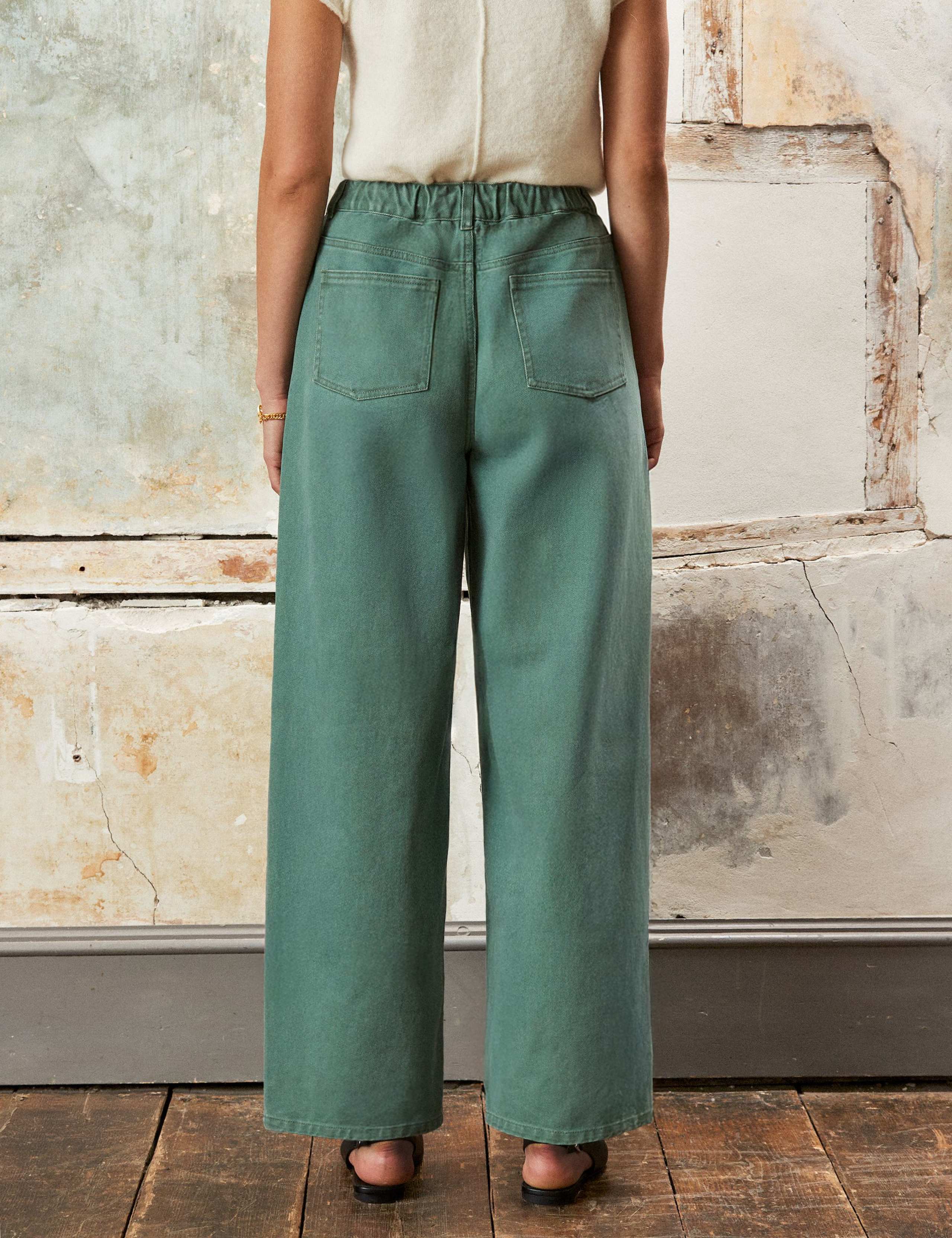 Drawstring Elasticated Waist Barrel Leg Jeans 4 of 6