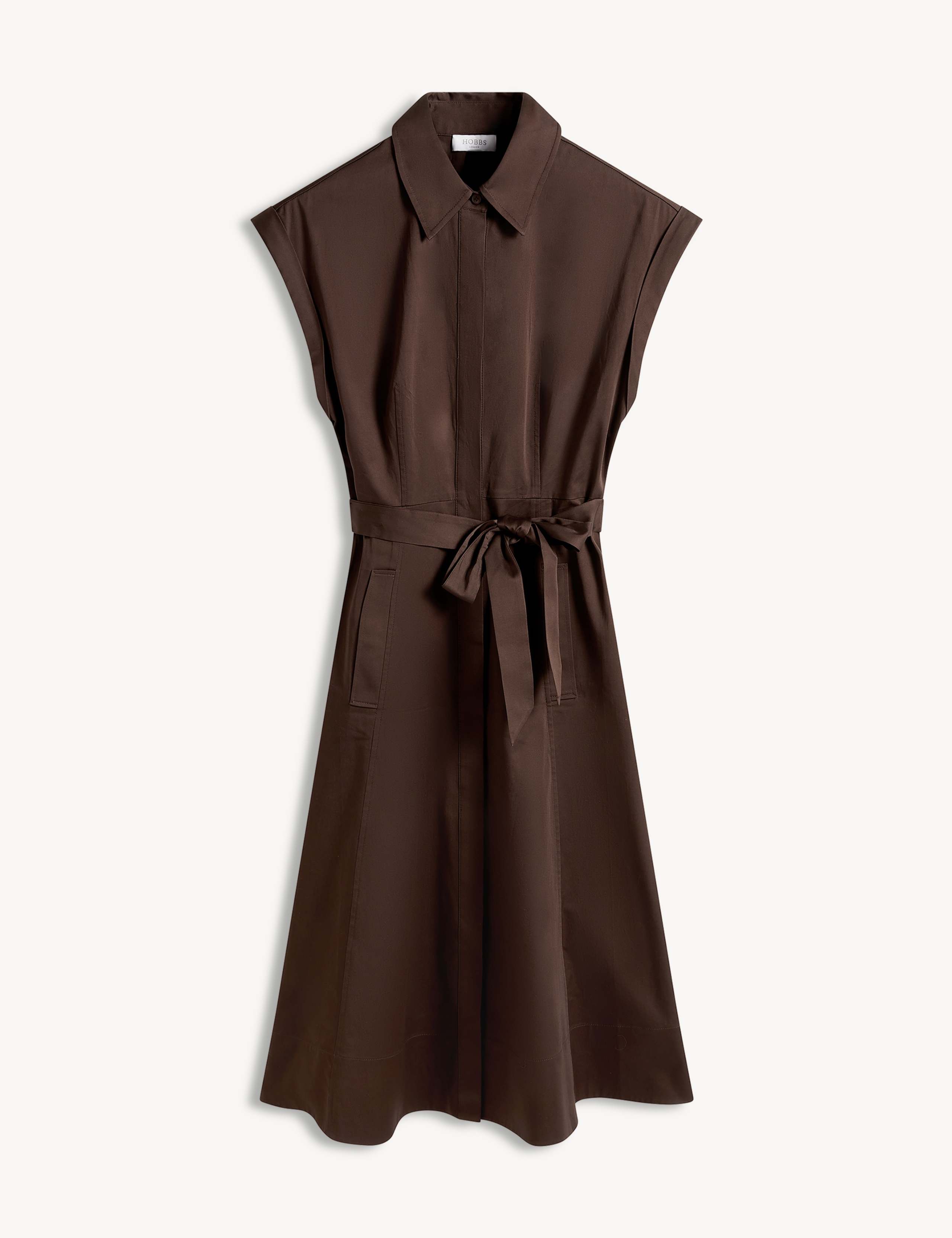 Cotton Rich Knee Length Shirt Dress 2 of 5