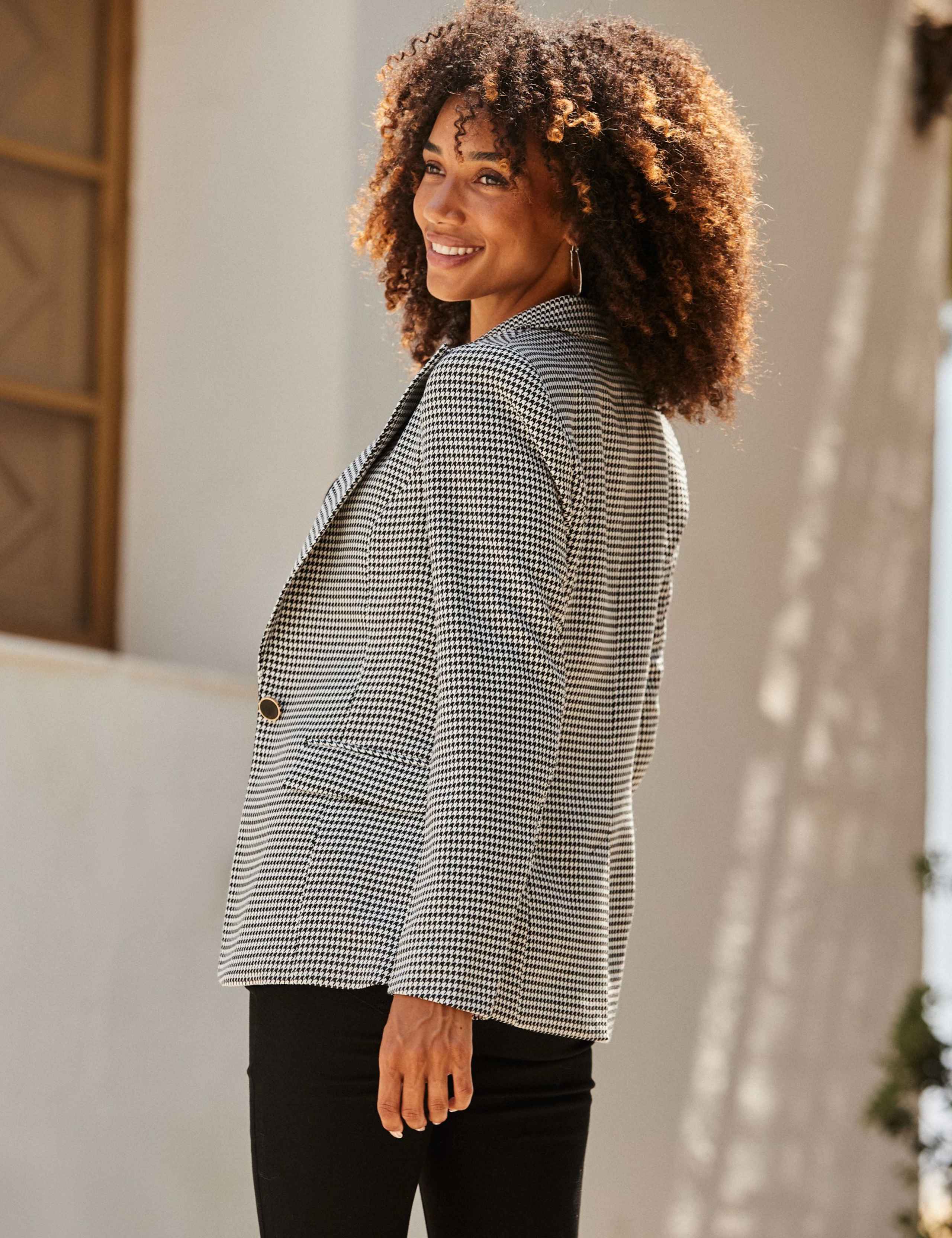 Slim Dogtooth Checked Blazer 5 of 5