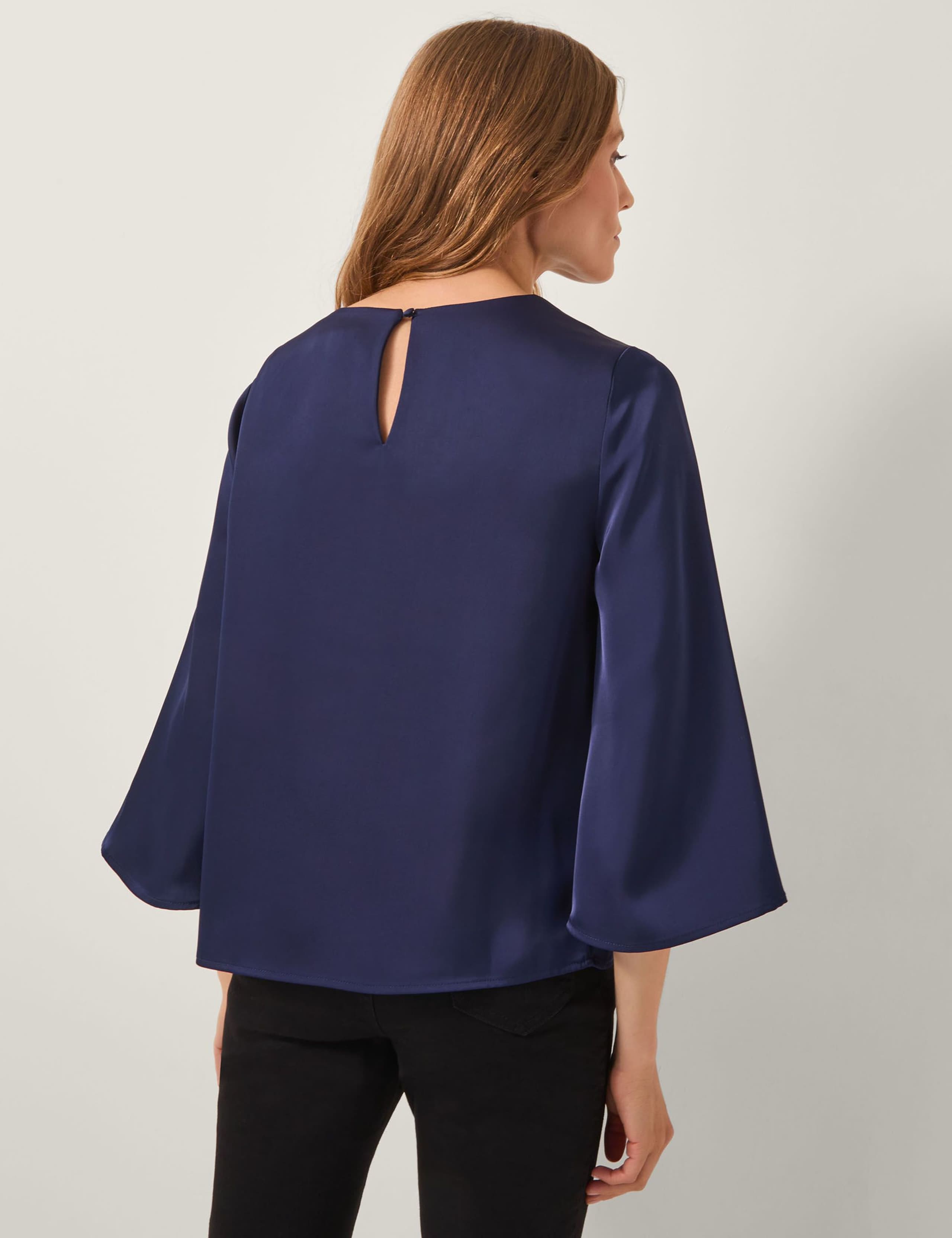 Satin Bell Sleeve Top 3 of 5