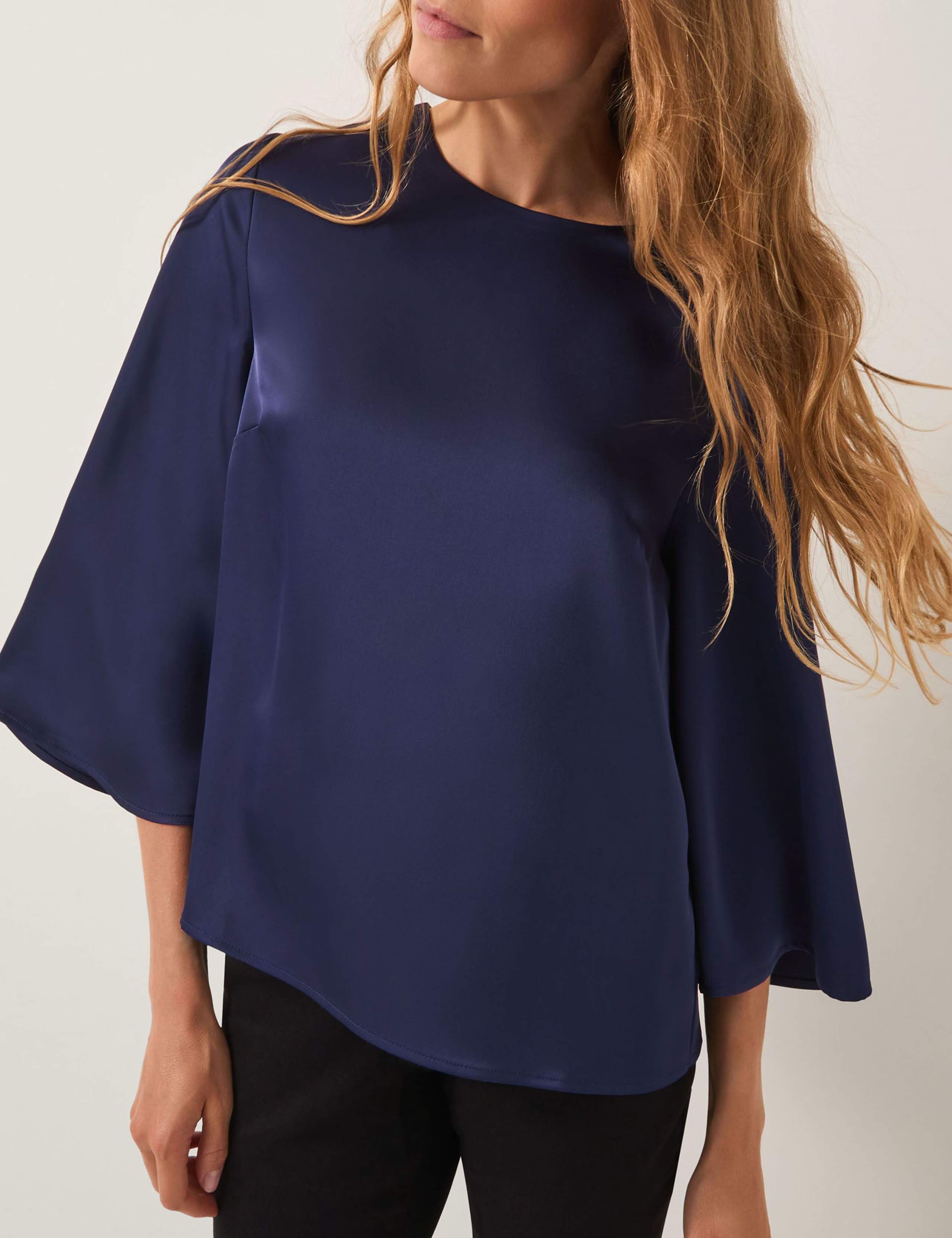 Satin Bell Sleeve Top 4 of 5