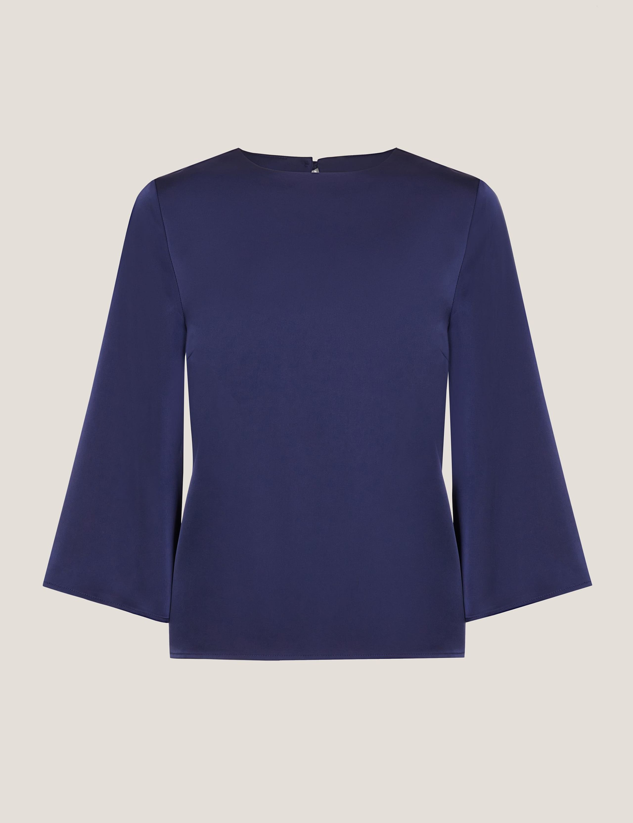 Satin Bell Sleeve Top 2 of 5