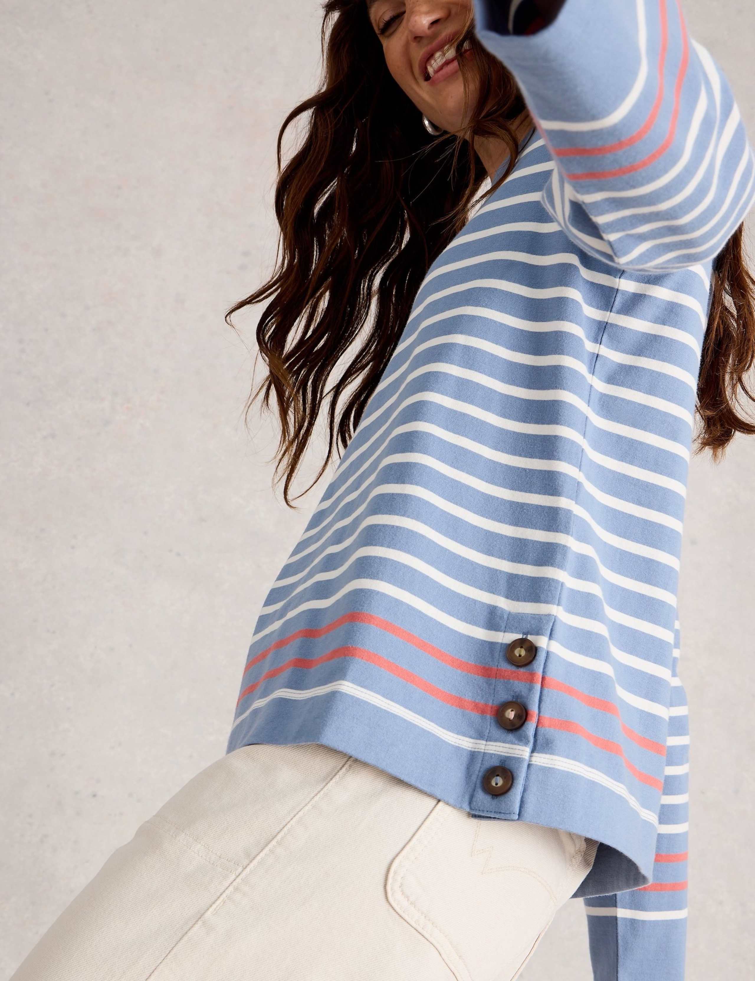 Pure Cotton Striped Top 5 of 6