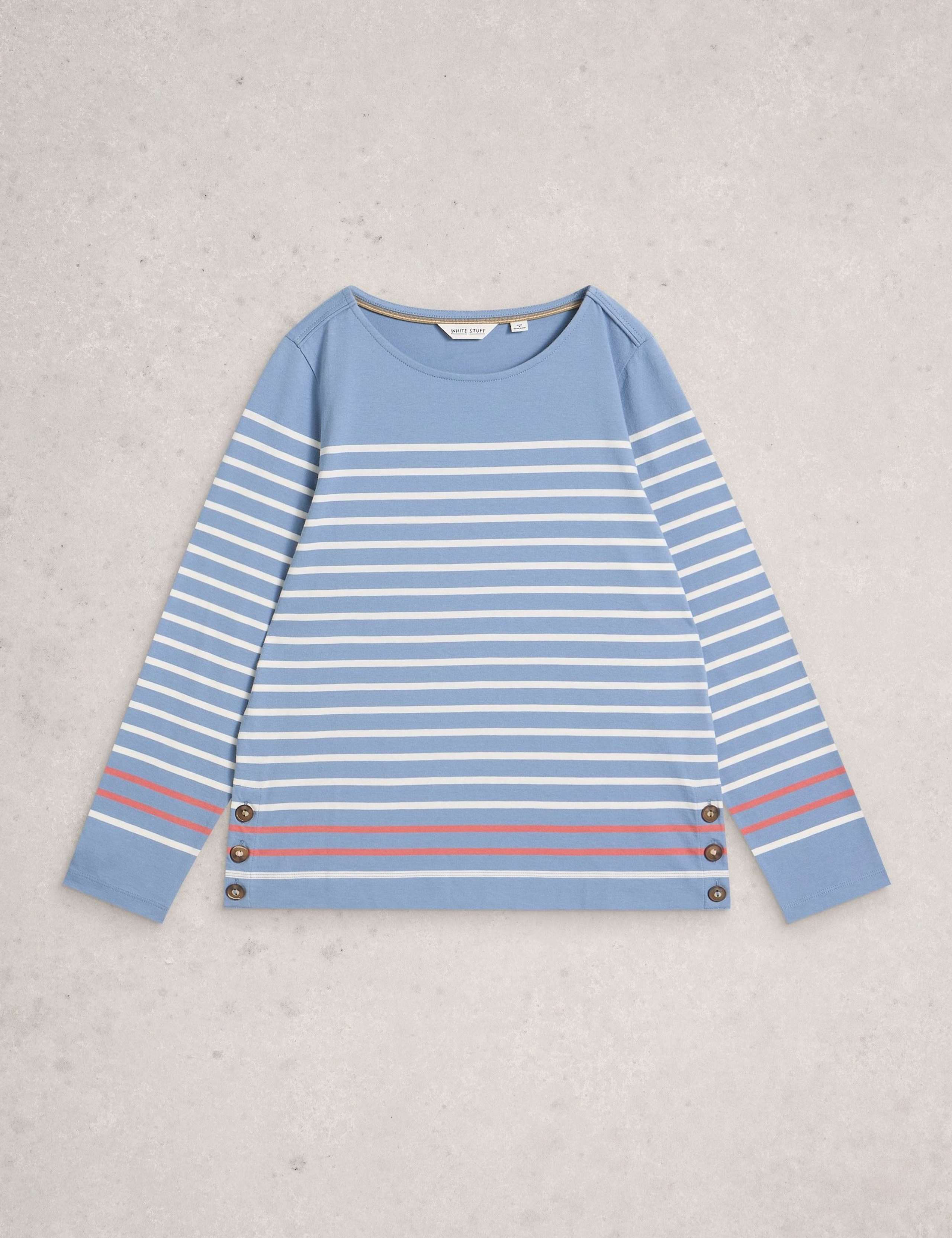 Pure Cotton Striped Top 2 of 6