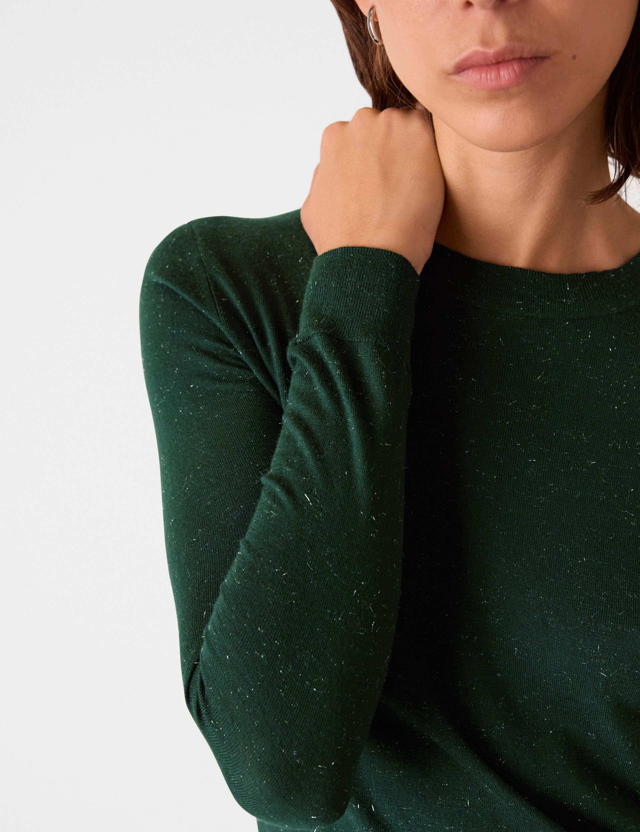 Sparkly Knitted Crew Neck Jumper 4 of 4