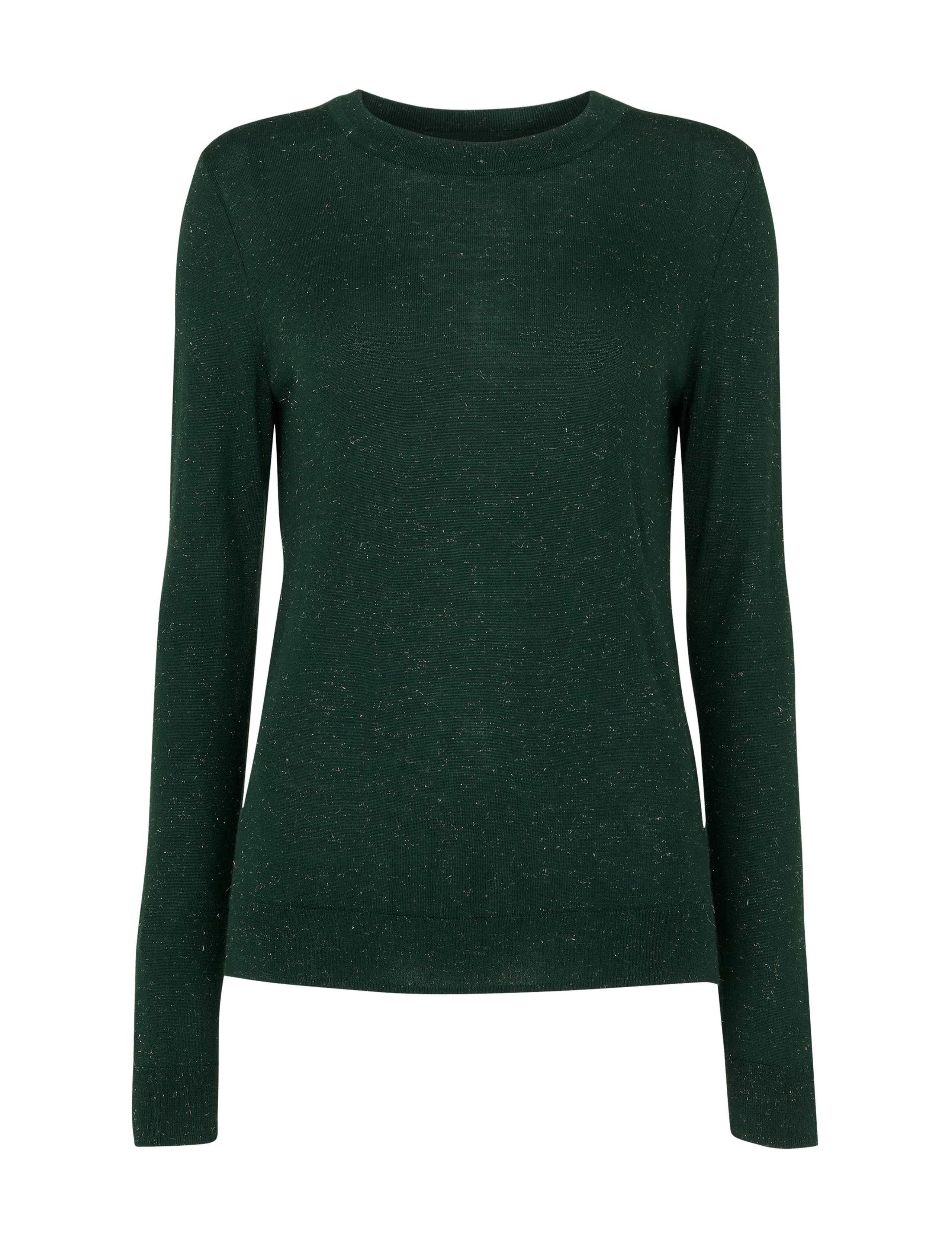 Sparkly Knitted Crew Neck Jumper 2 of 4