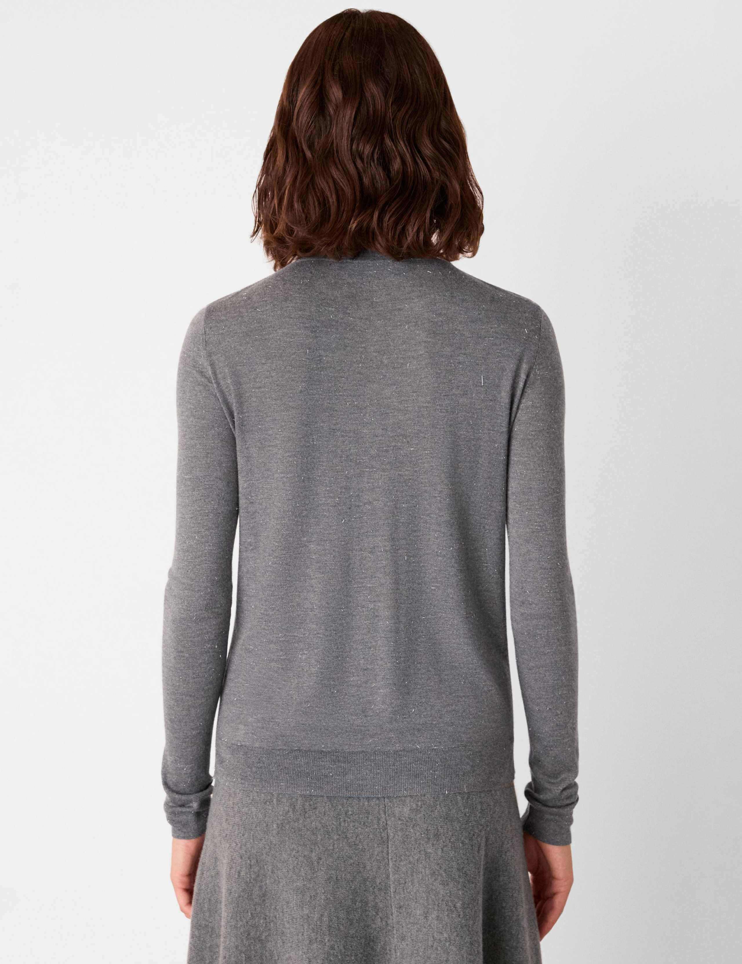 Annie Sparkly Knitted Crew Neck Jumper 3 of 4