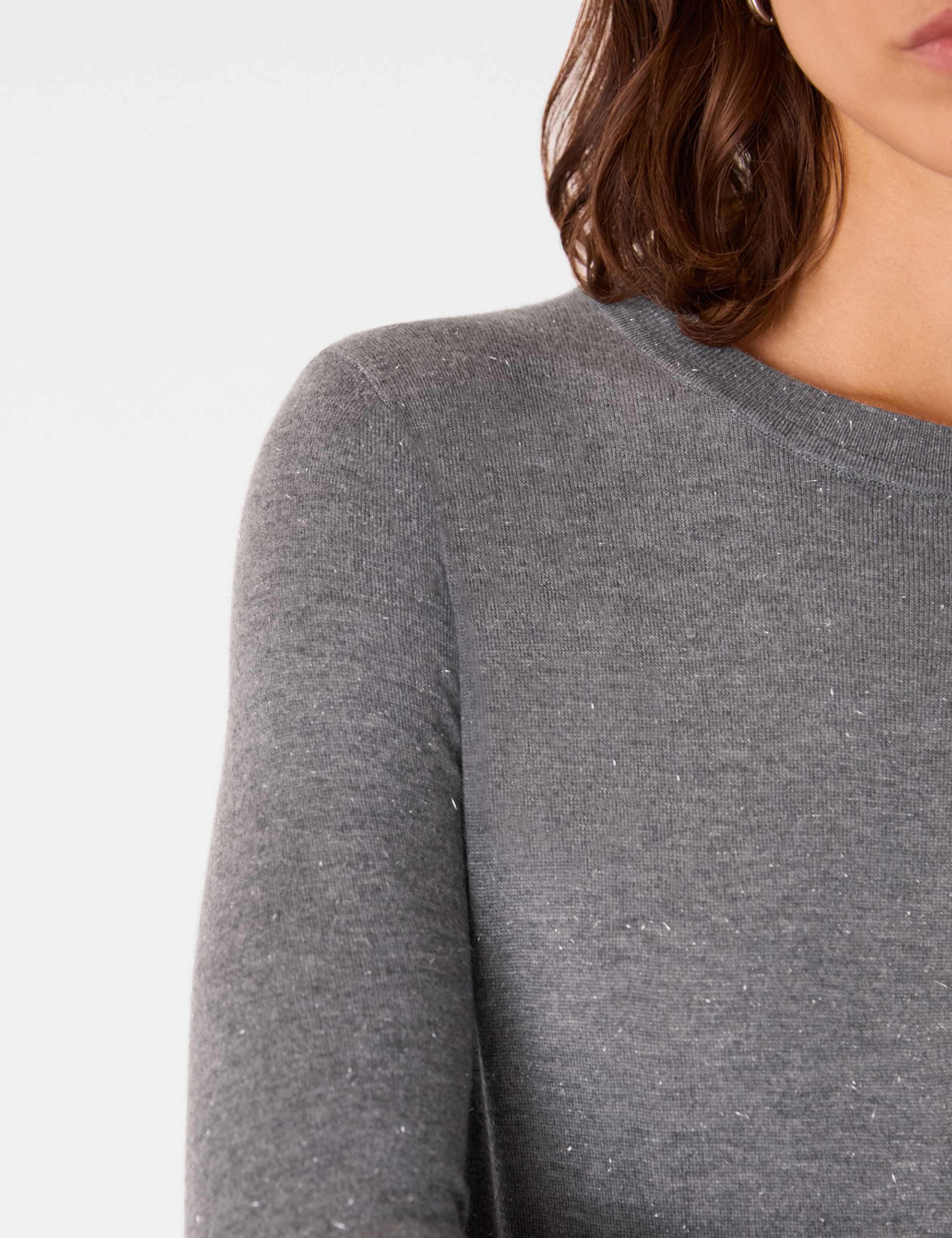 Annie Sparkly Knitted Crew Neck Jumper 4 of 4