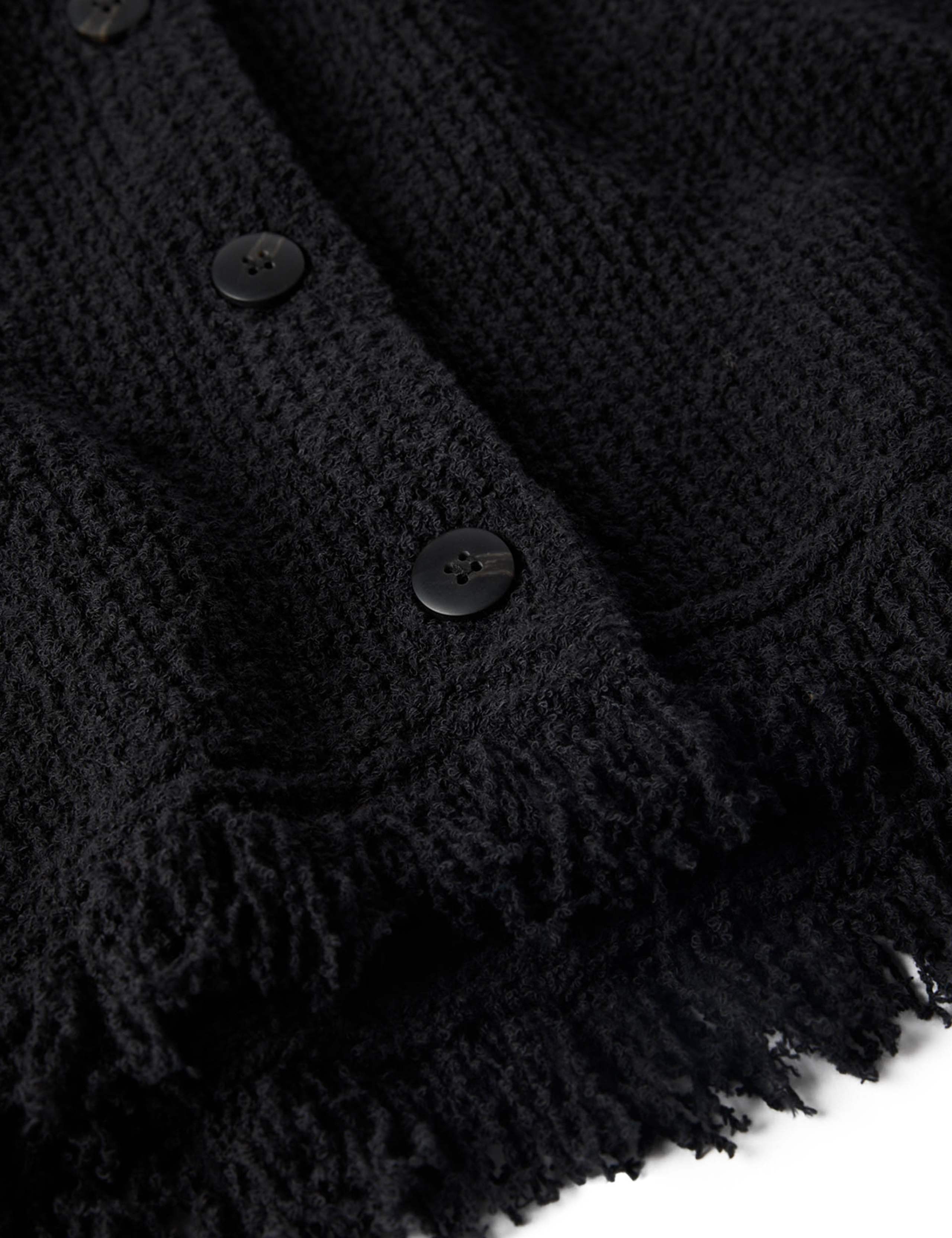 Cotton Rich Fringed Knitted Vest 6 of 6