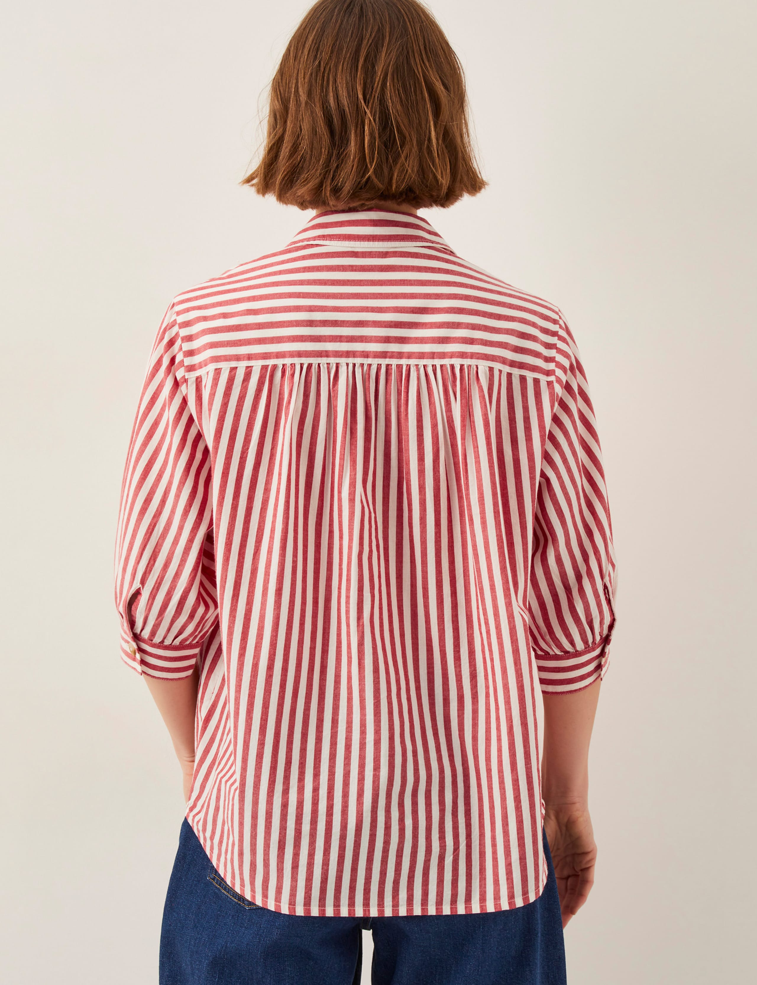 Pure Cotton Striped Collared Shirt 3 of 4