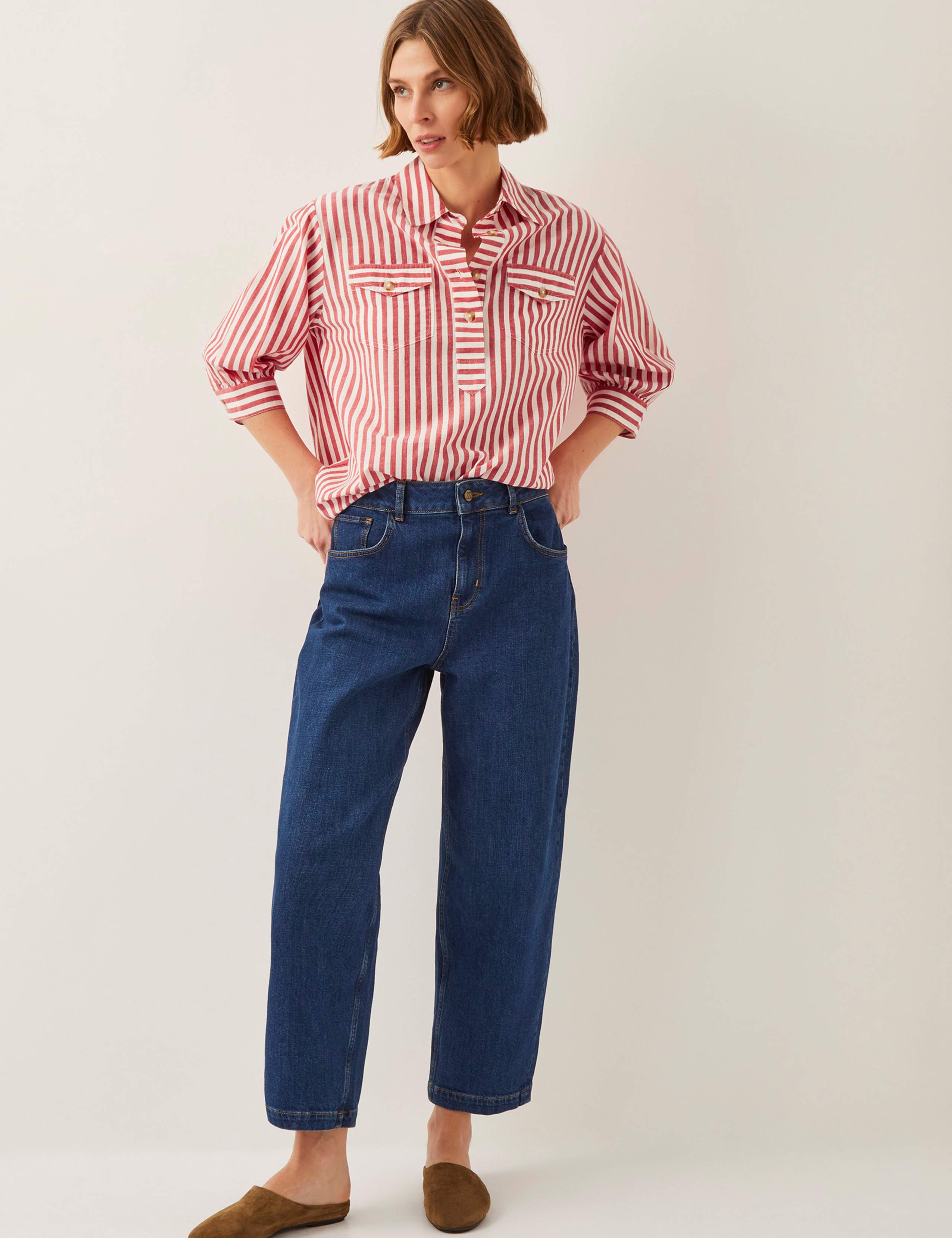 Pure Cotton Striped Collared Shirt 4 of 4
