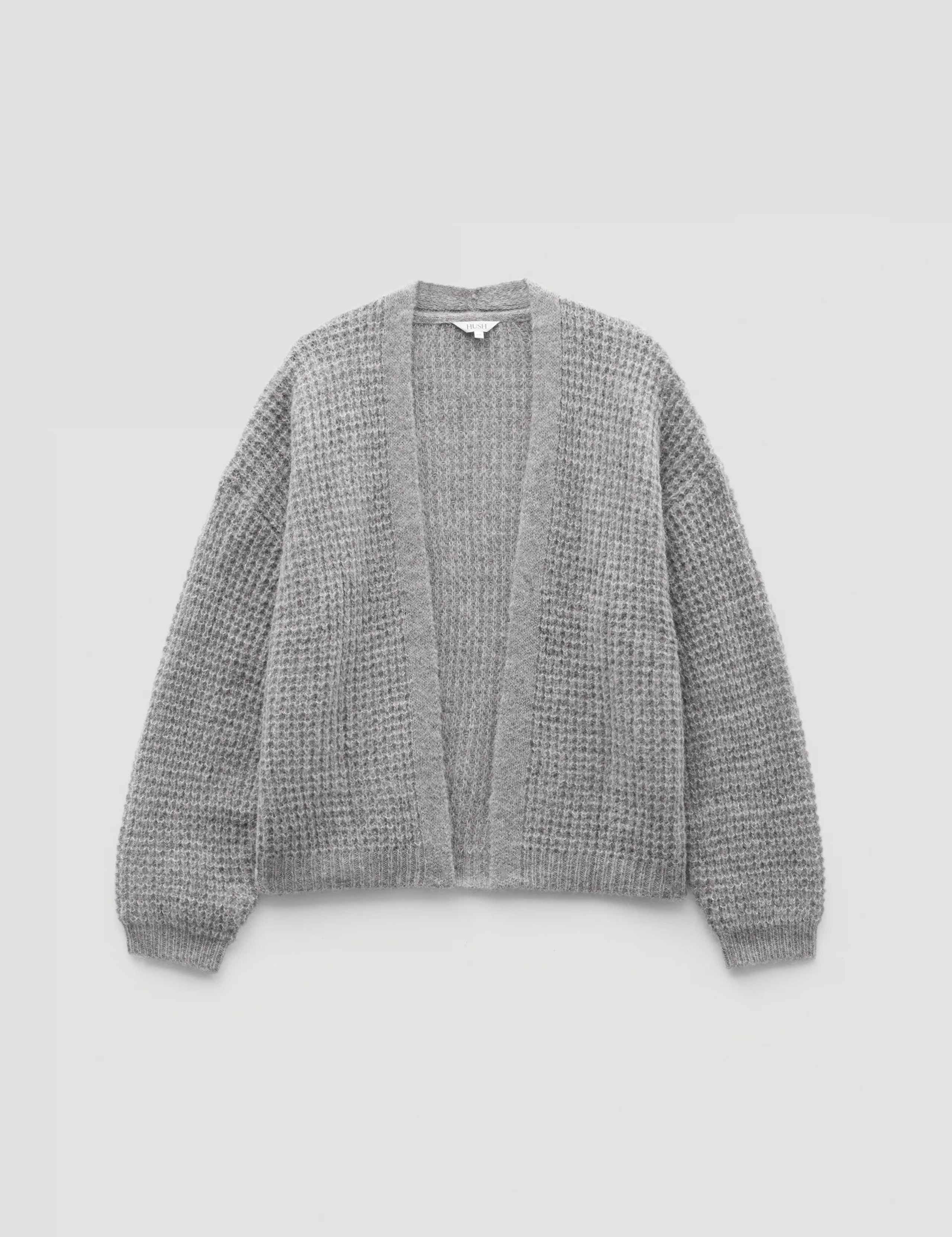 Waffle Stitch Edge to Edge Cardigan 2 of 5