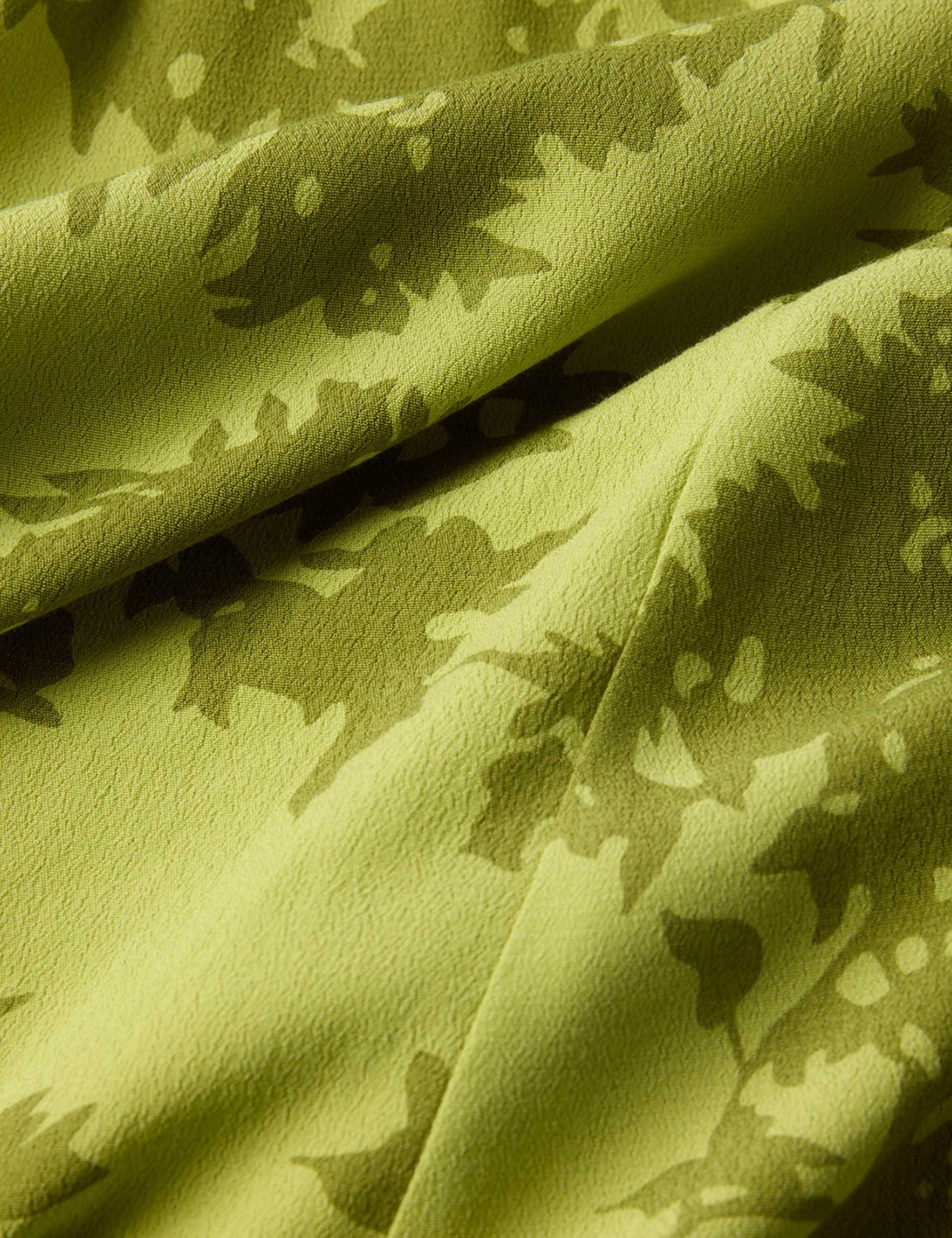 Floral Asymmetric Skirt Midi Skater Dress 5 of 5