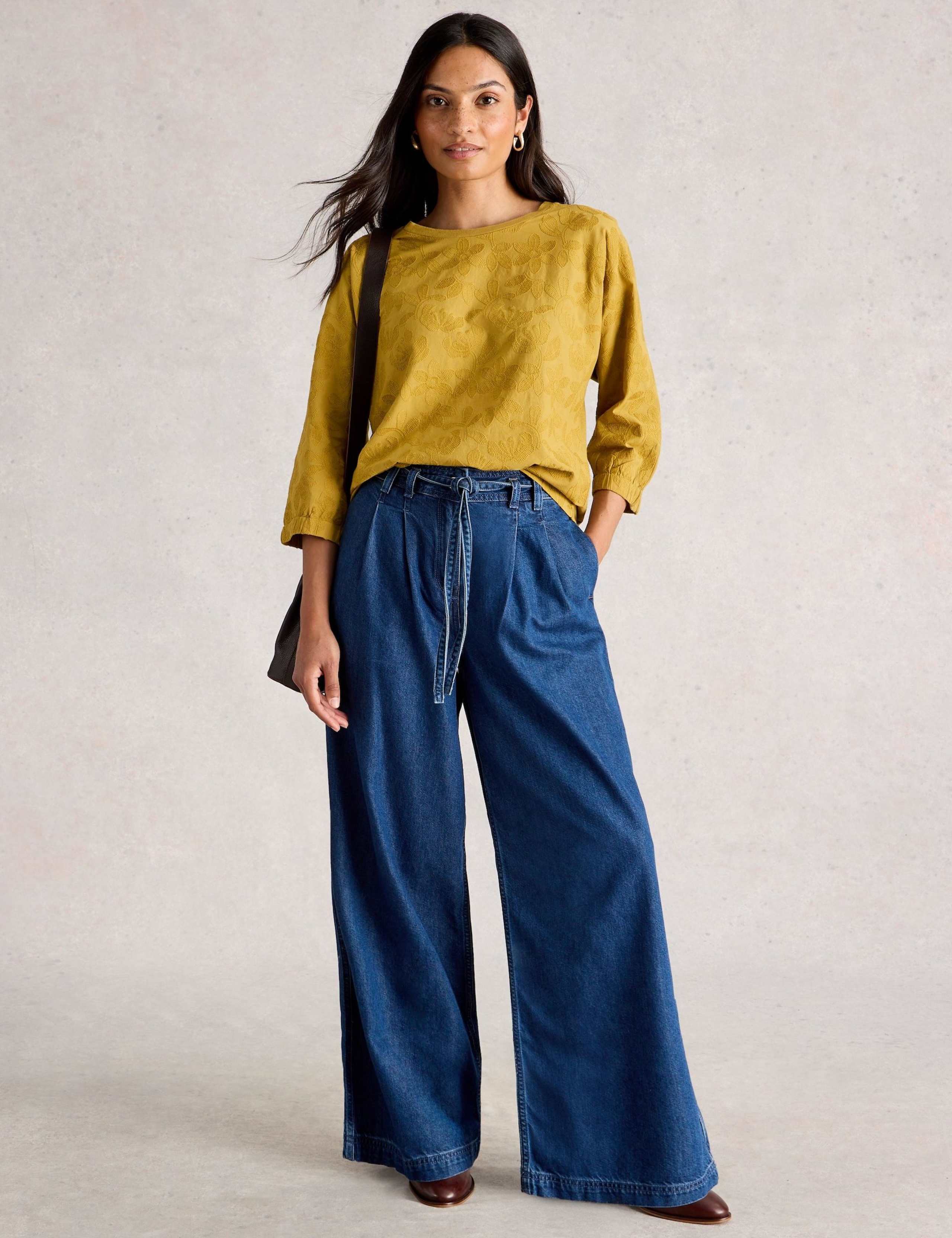 Pure Cotton Embroidered Top 1 of 5