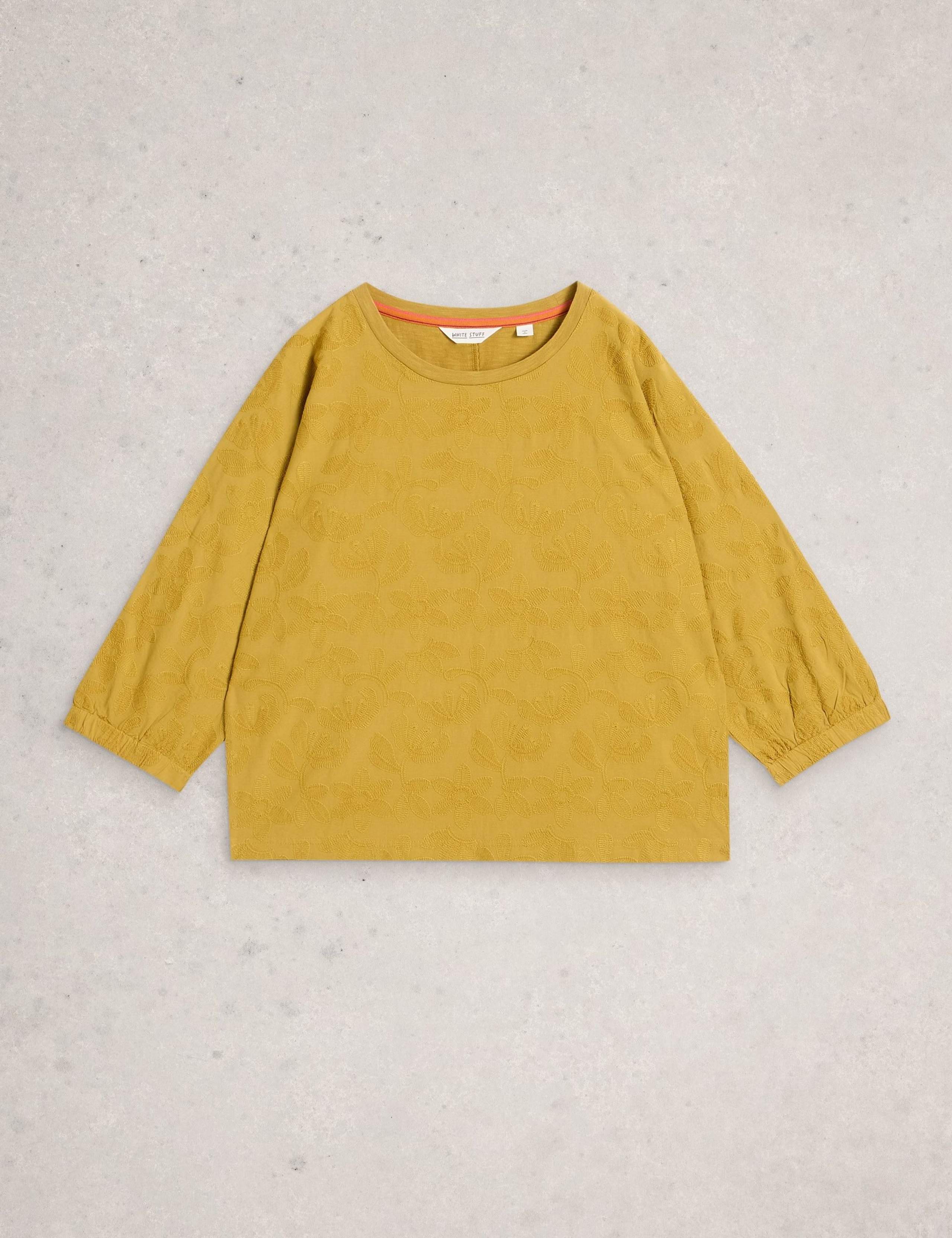 Pure Cotton Embroidered Floral Top 2 of 5