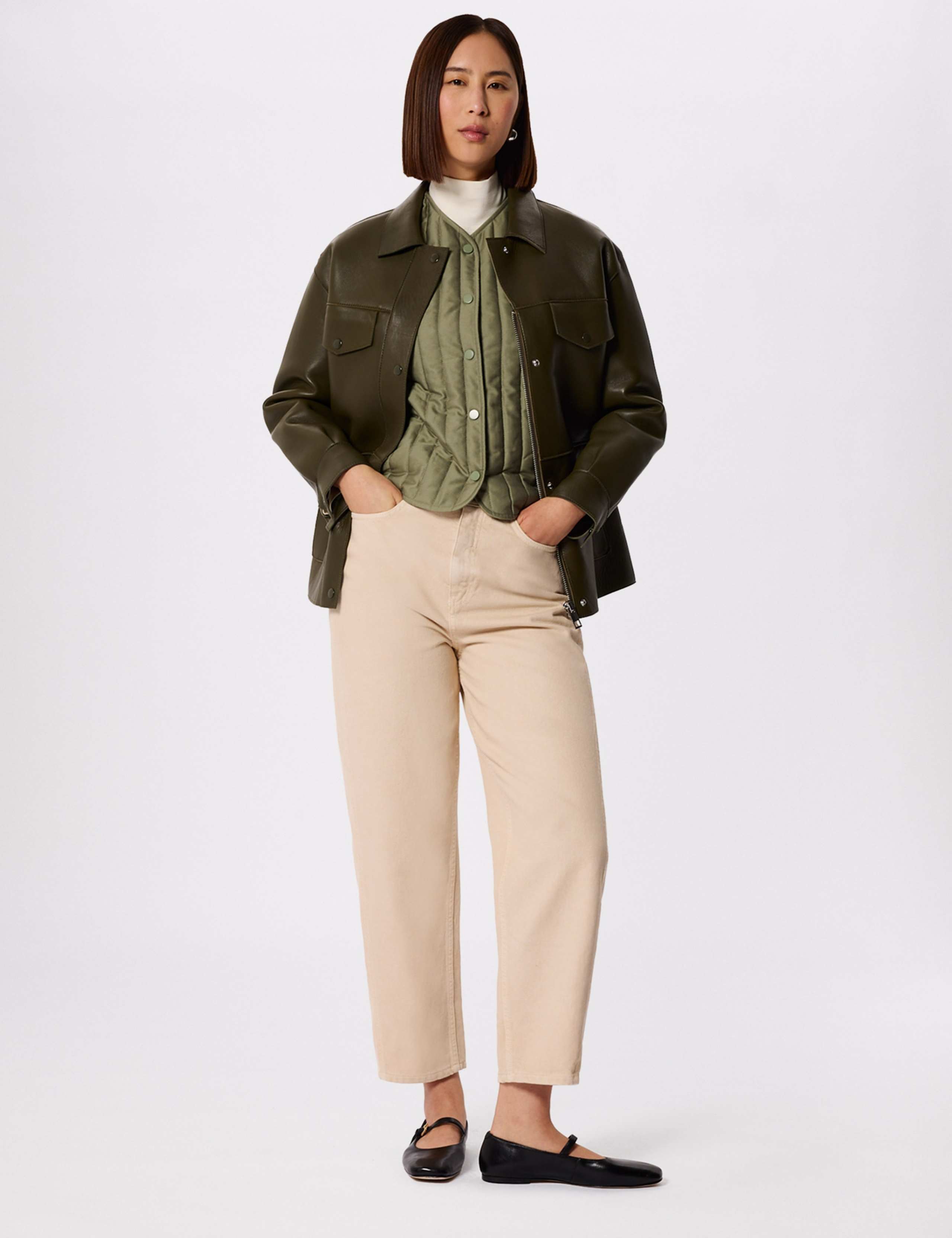 Quilted Collarless Jacket 3 of 6