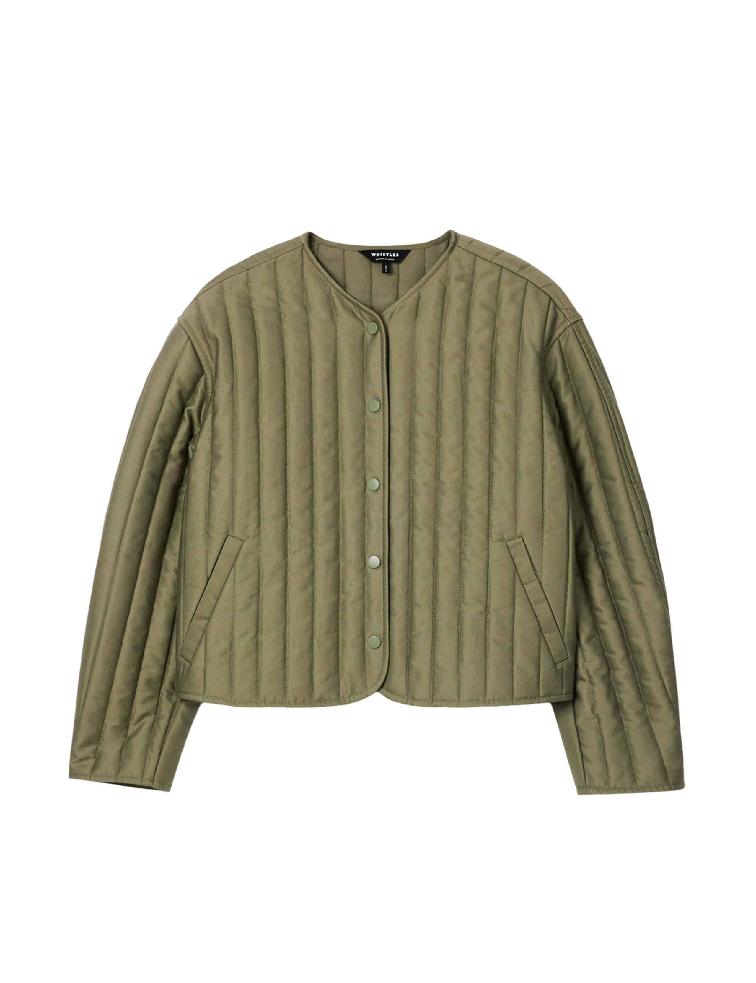 Quilted Collarless Jacket 2 of 6