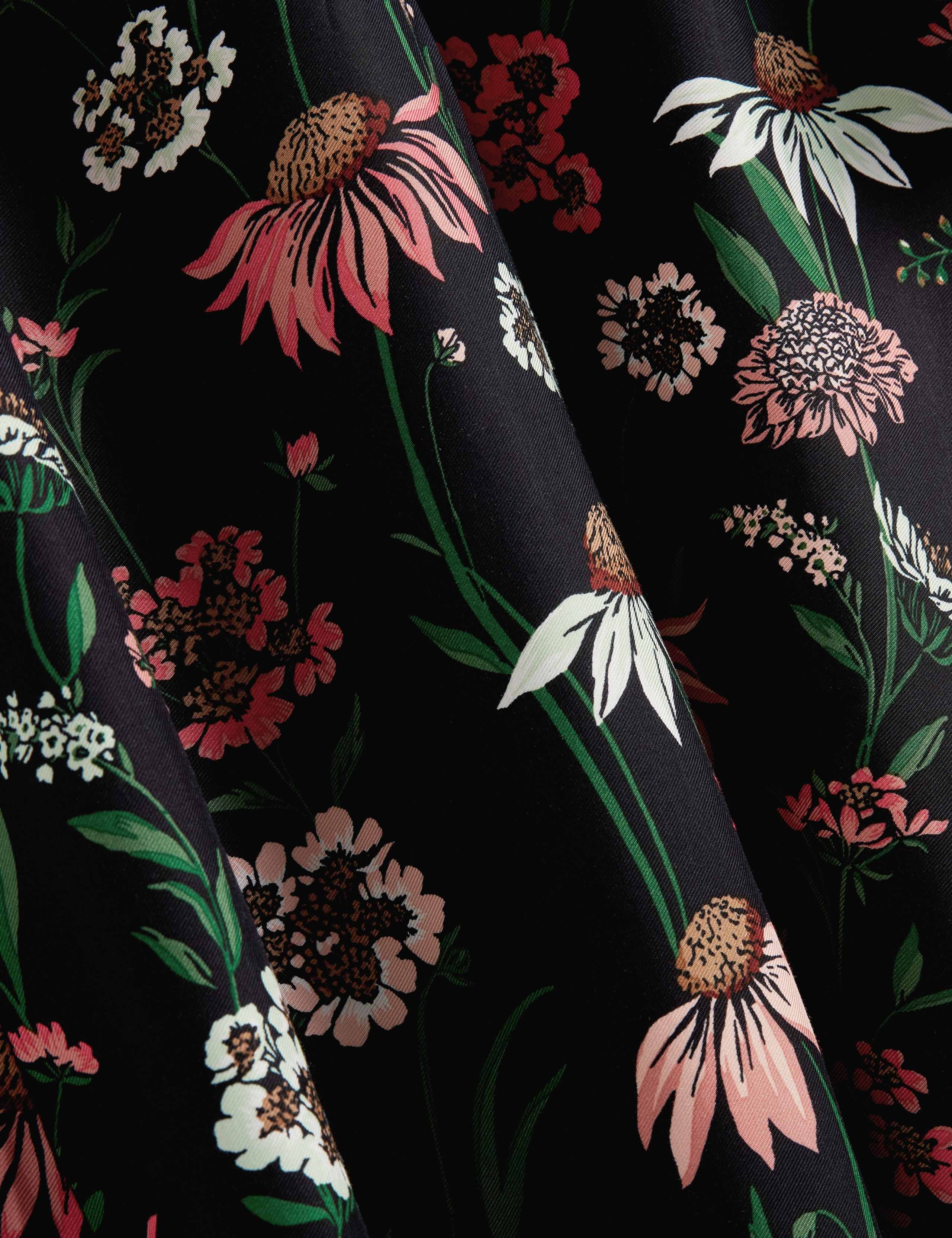 Floral Button Front Mini Shift Dress 5 of 8