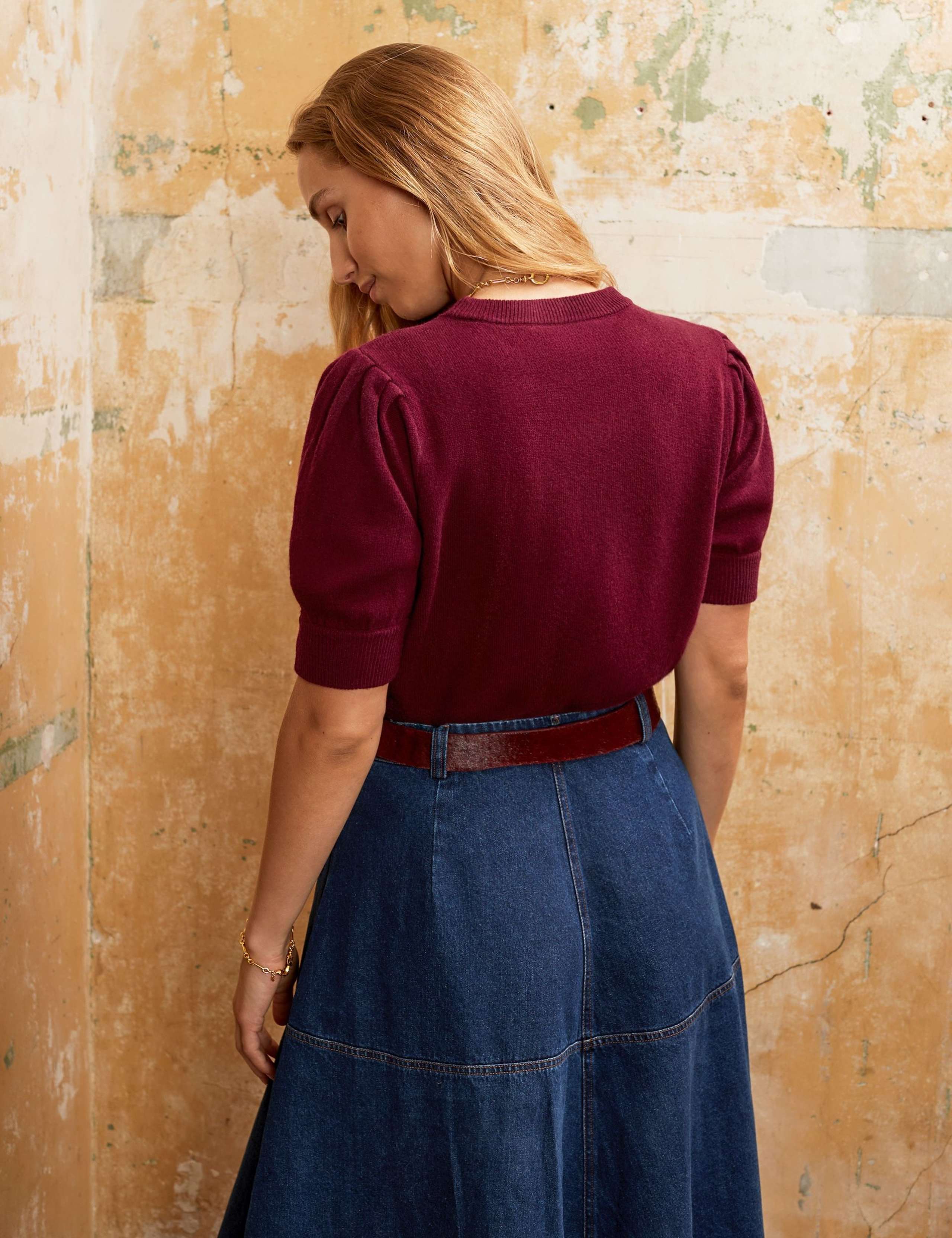 Wool Blend Crew Neck Jumper 3 of 4