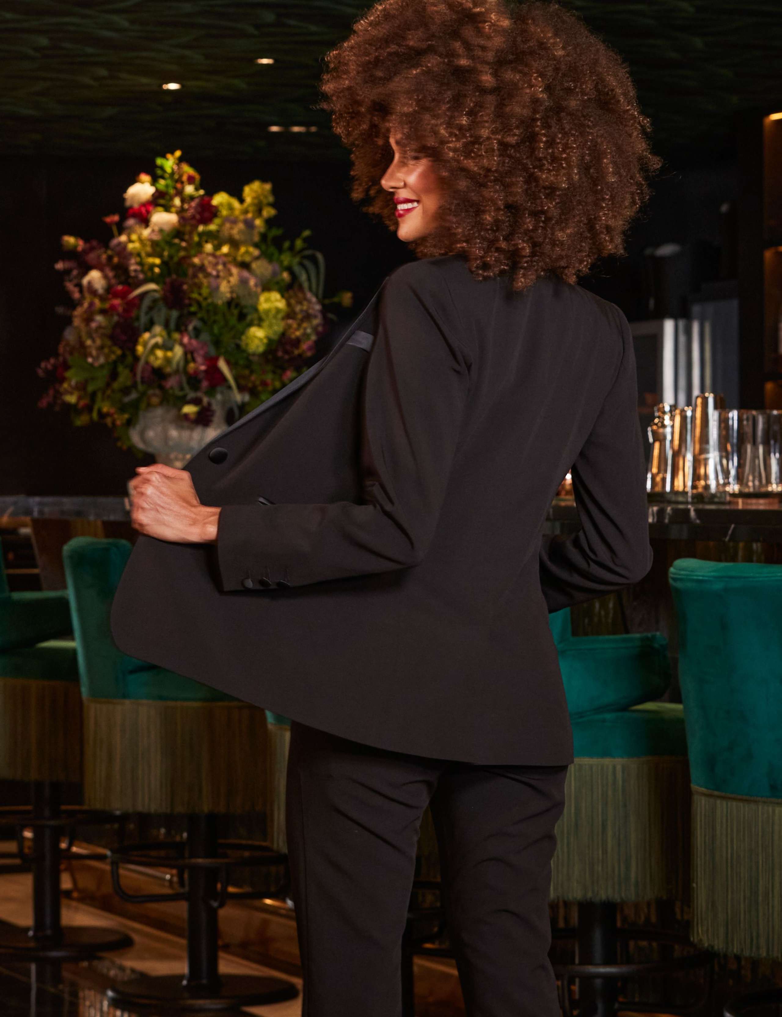 Satin Collar Single Breasted Tuxedo Blazer 6 of 6