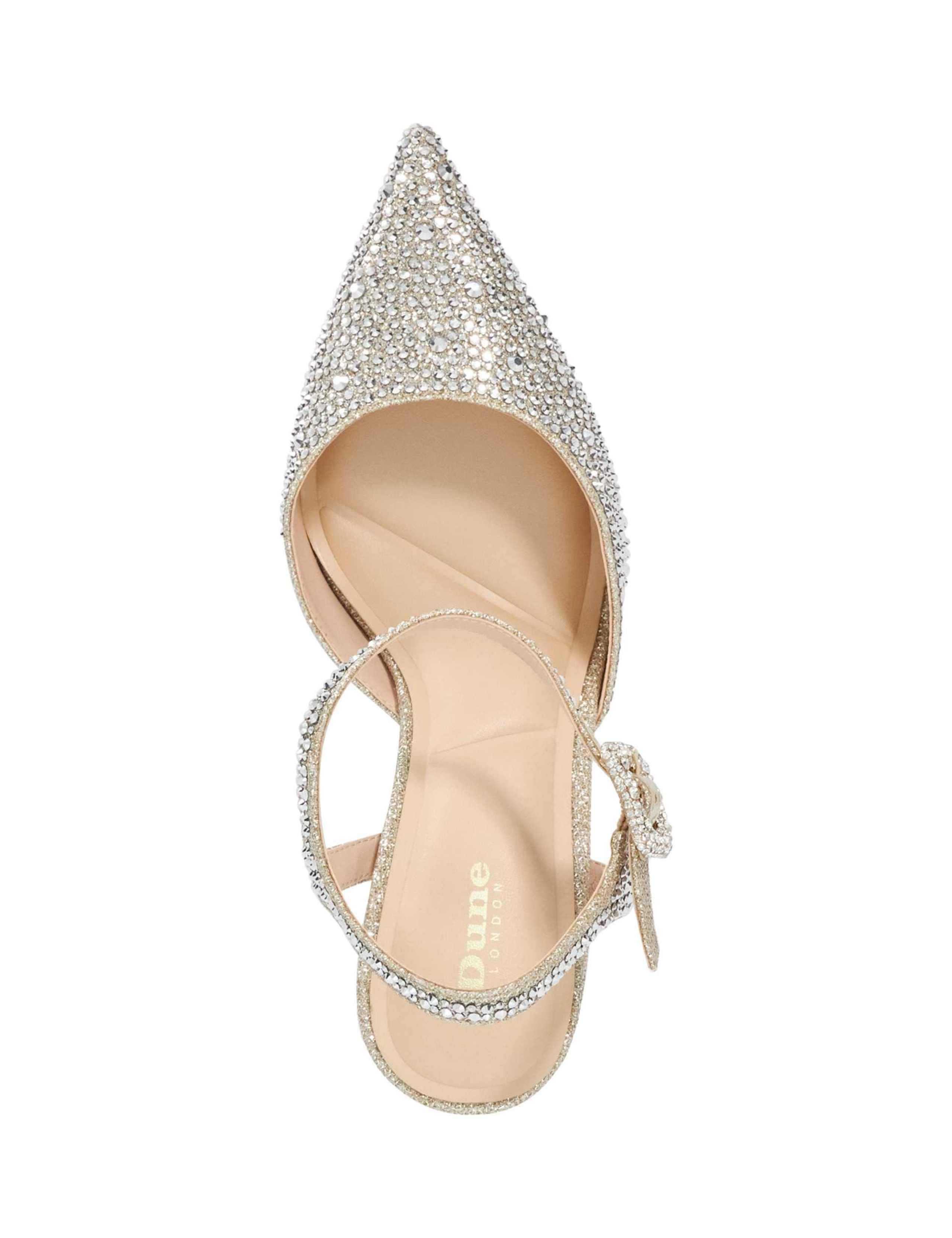 Sparkle Ankle Strap Stiletto Heel Court Shoes 2 of 5