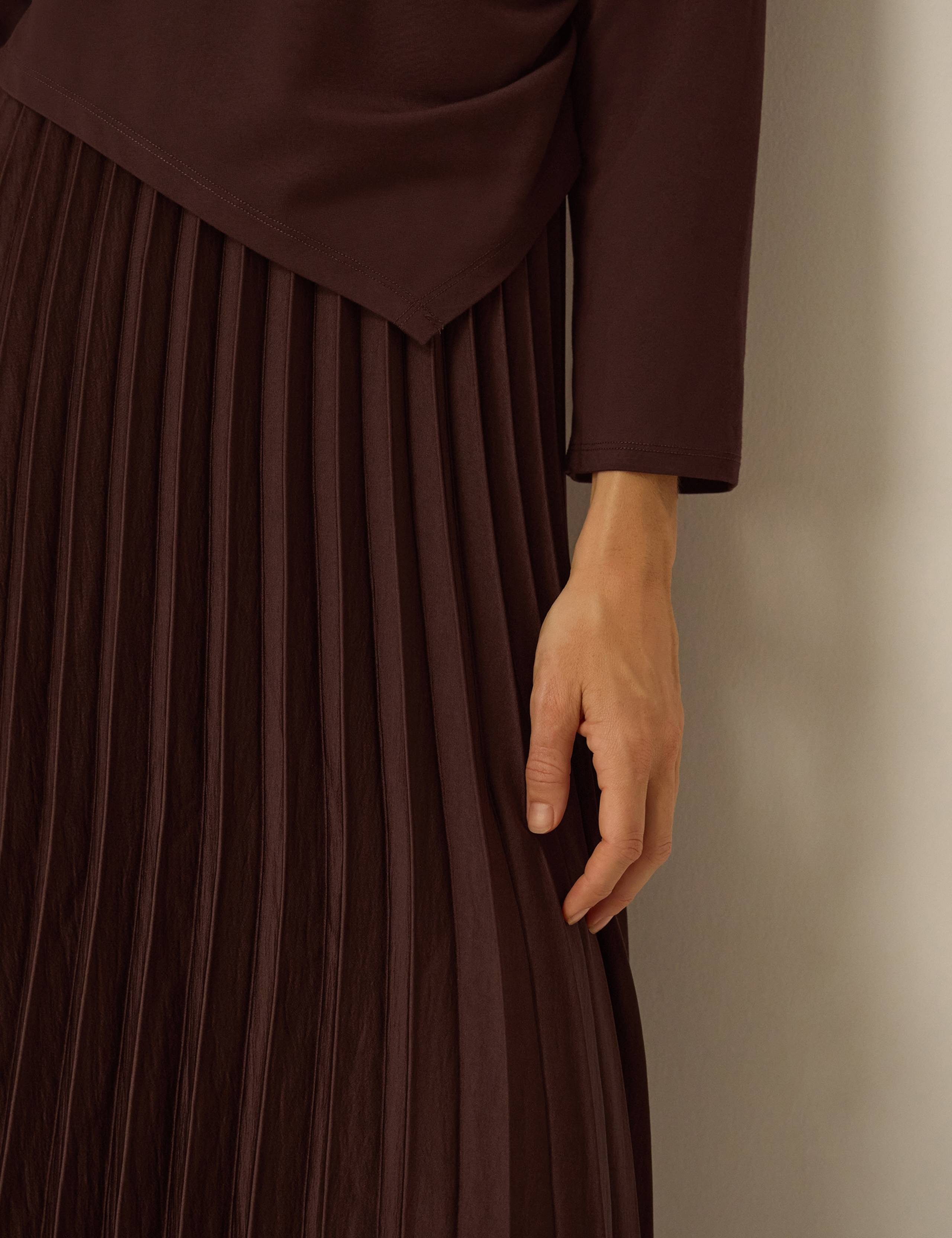 Pleated Midi Skater Dress 4 of 5
