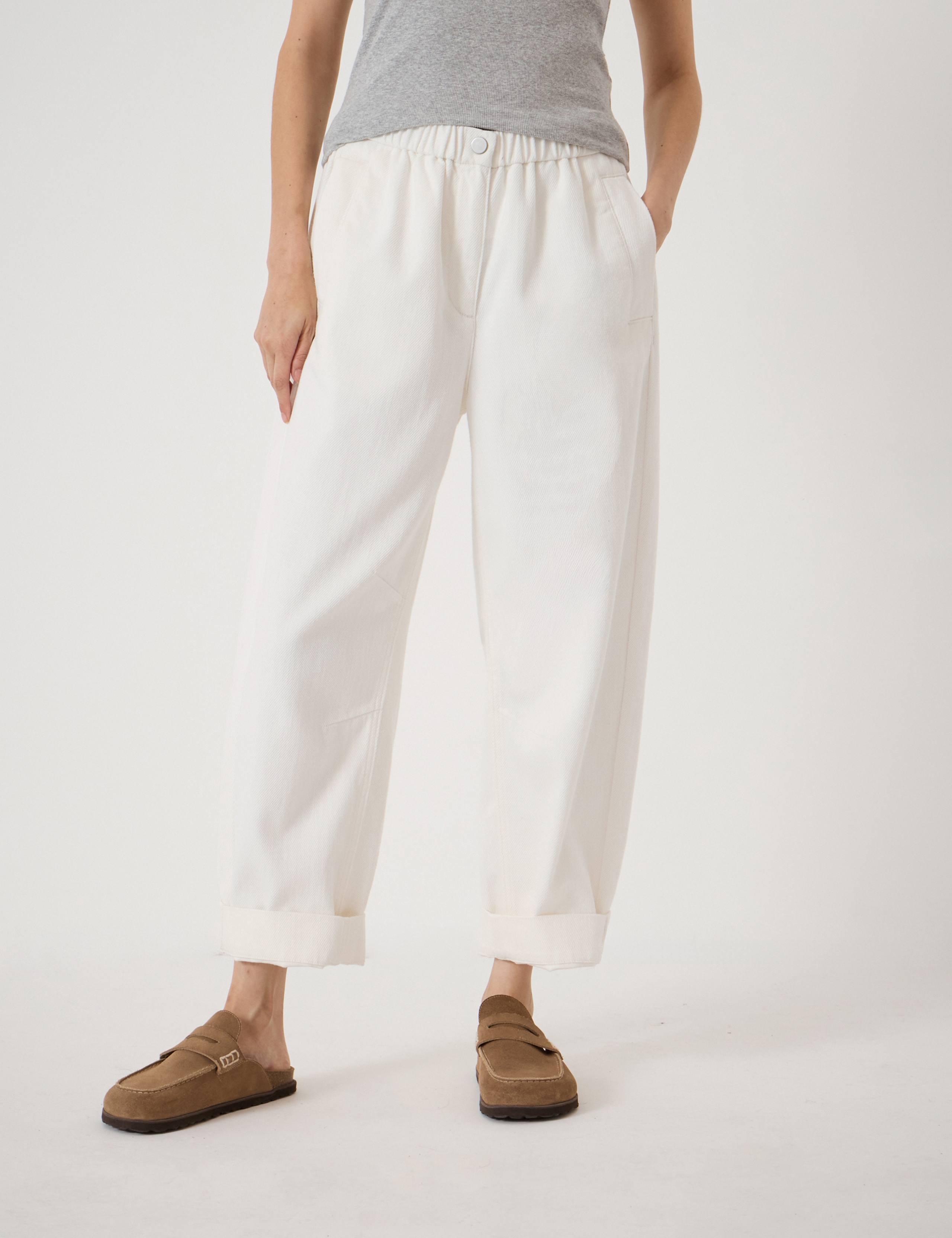 Supersoft Elasticated Waist Barrel Jeans 3 of 5