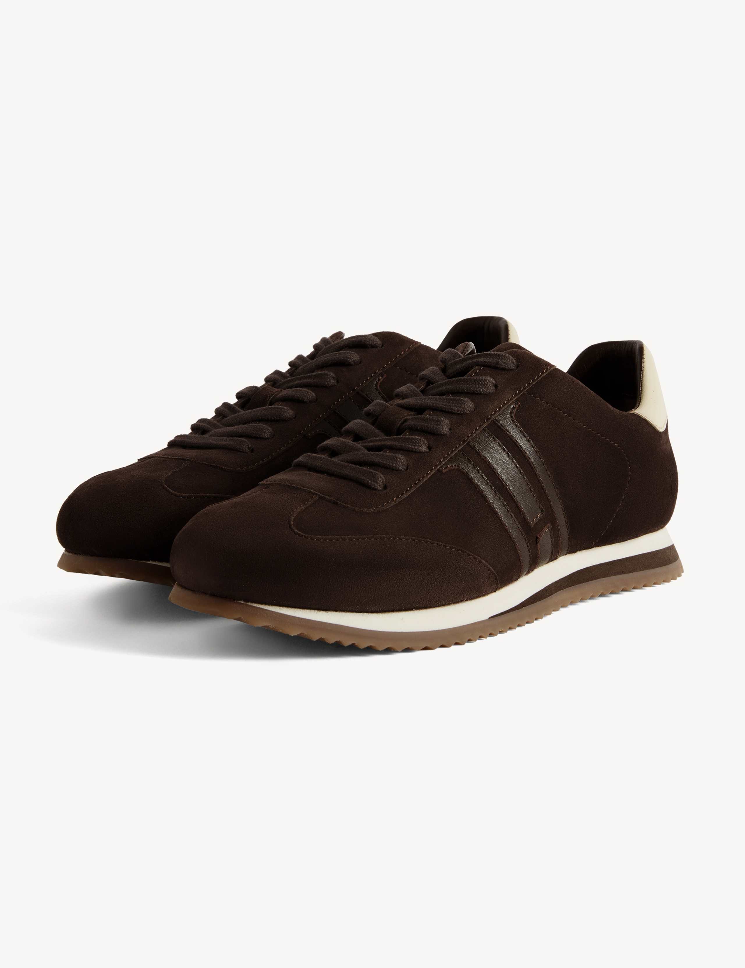 Leather Lace Up Trainers 5 of 6