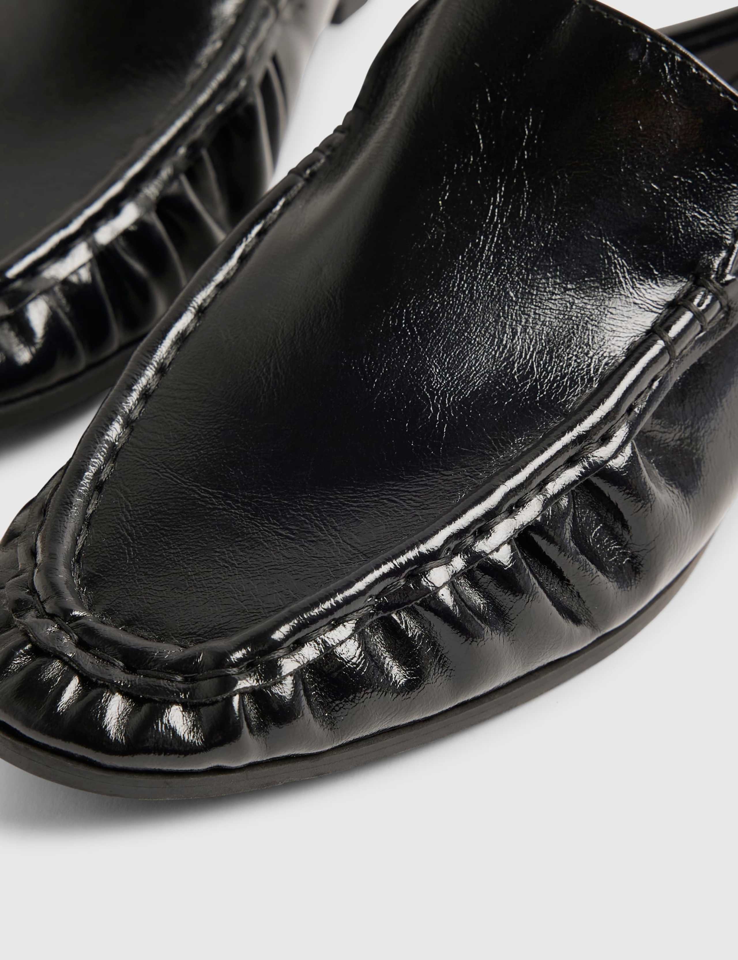 Backless Slip On Flat Loafers 2 of 5