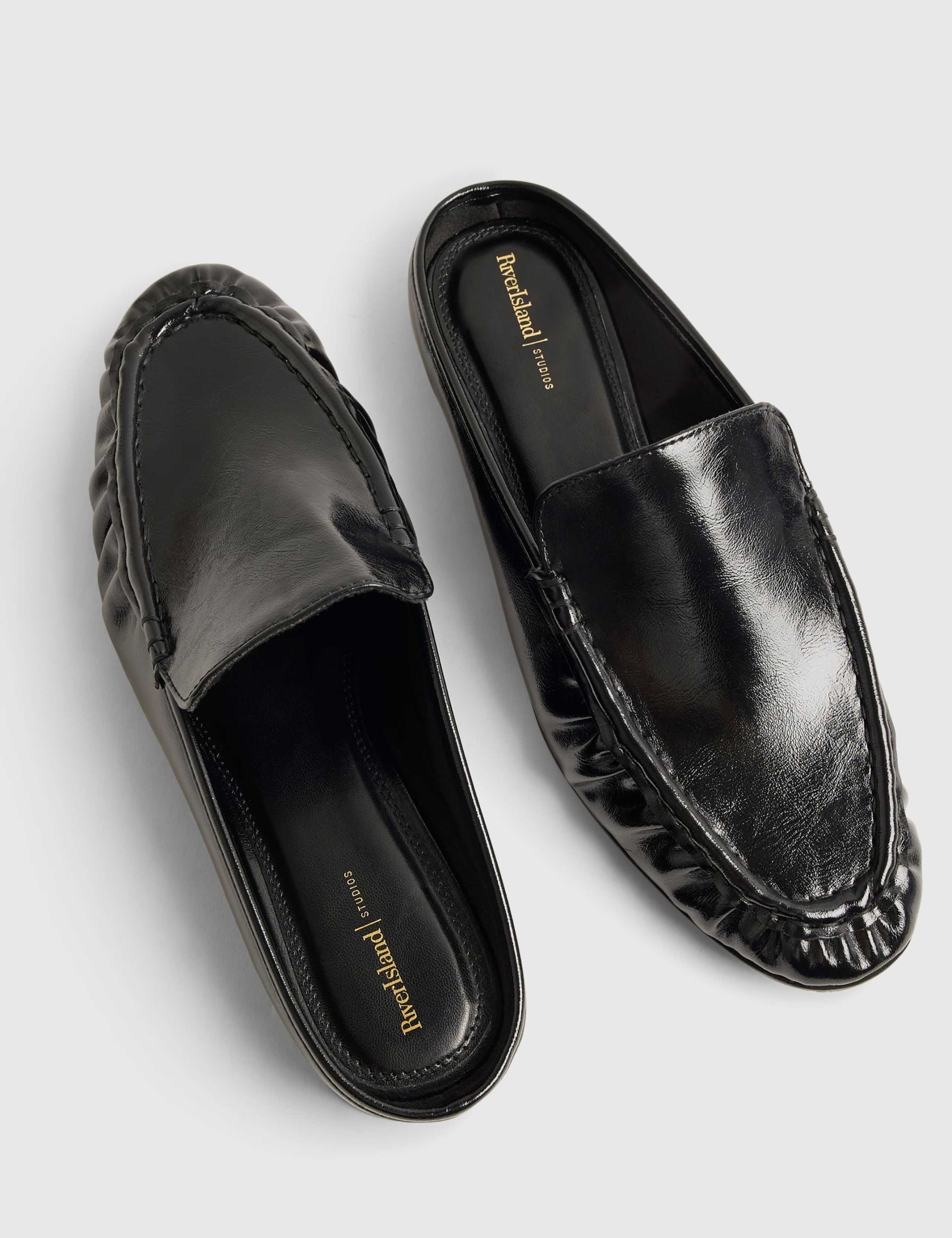 Backless Slip On Flat Loafers 3 of 5