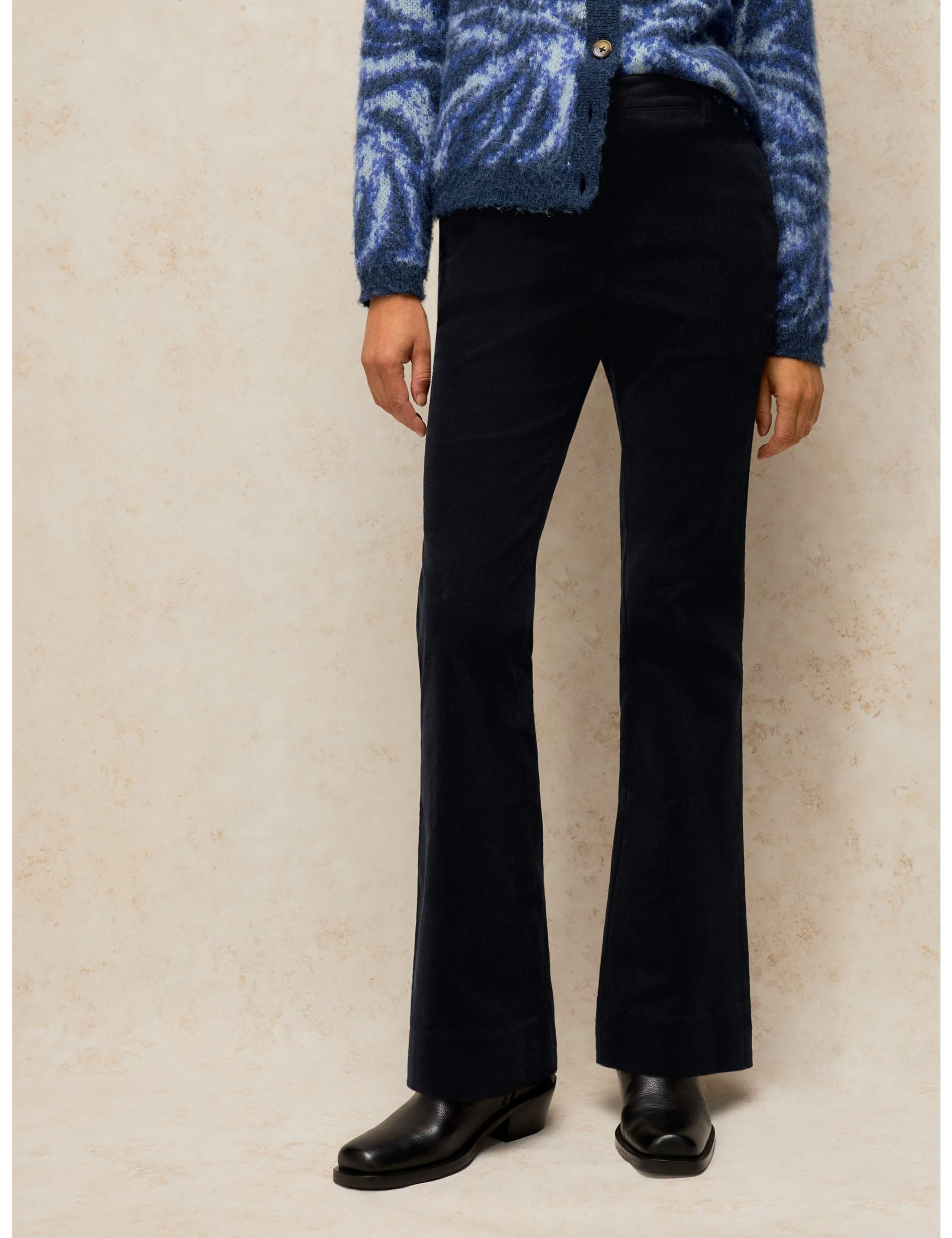 Cotton Rich Cord Bootcut Trousers 3 of 6