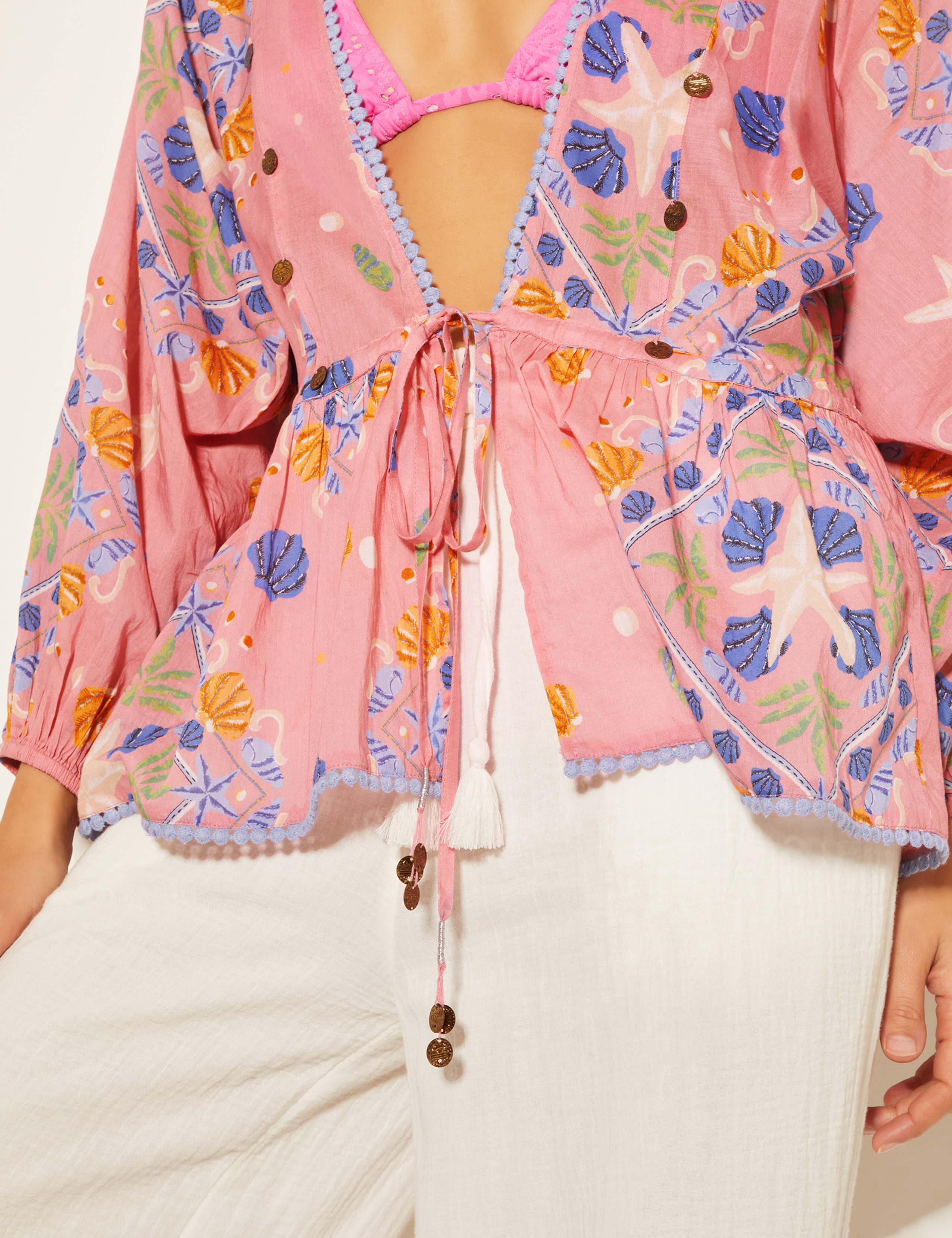 Pure Cotton Shell Print Top 5 of 6