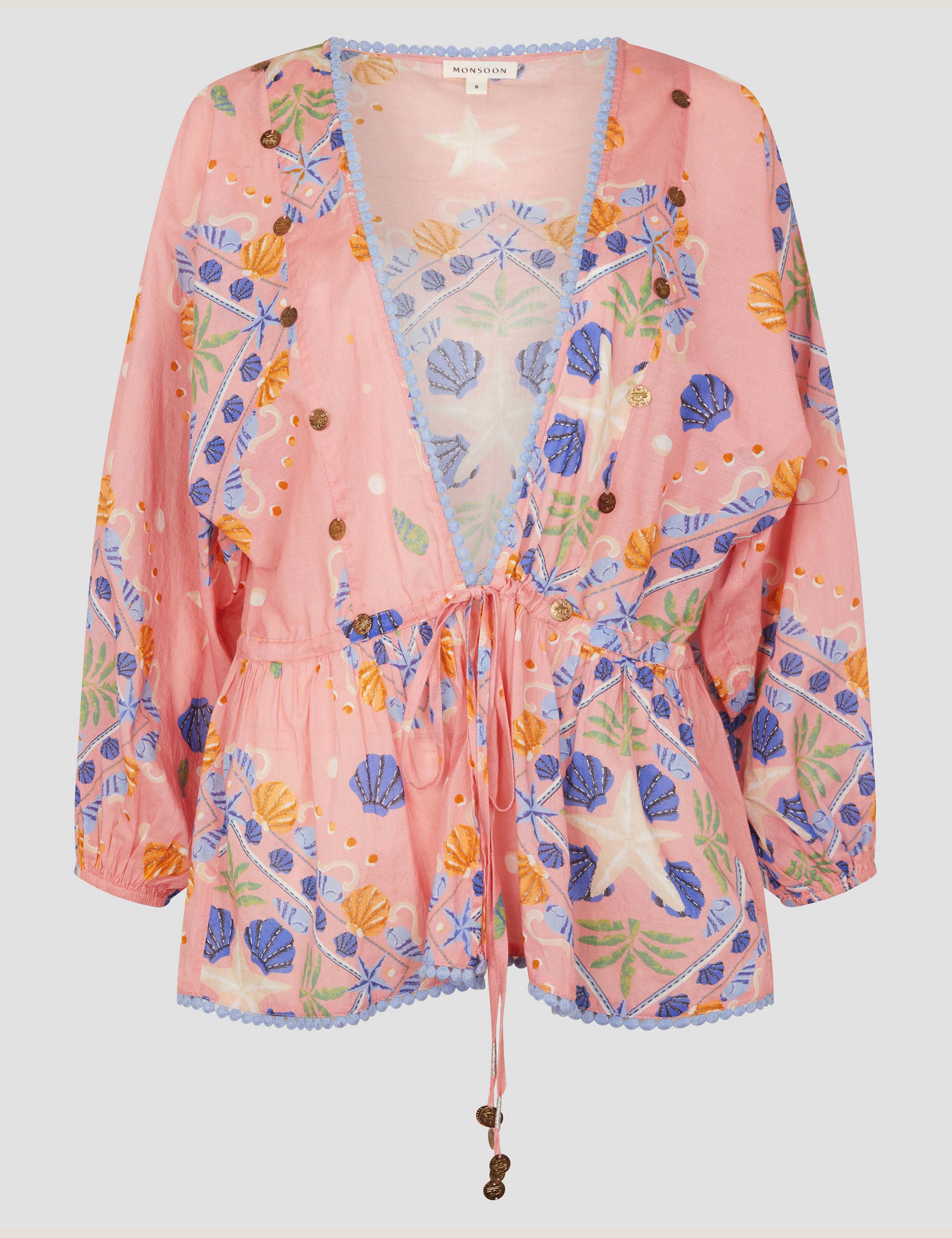 Pure Cotton Shell Print Top 2 of 6