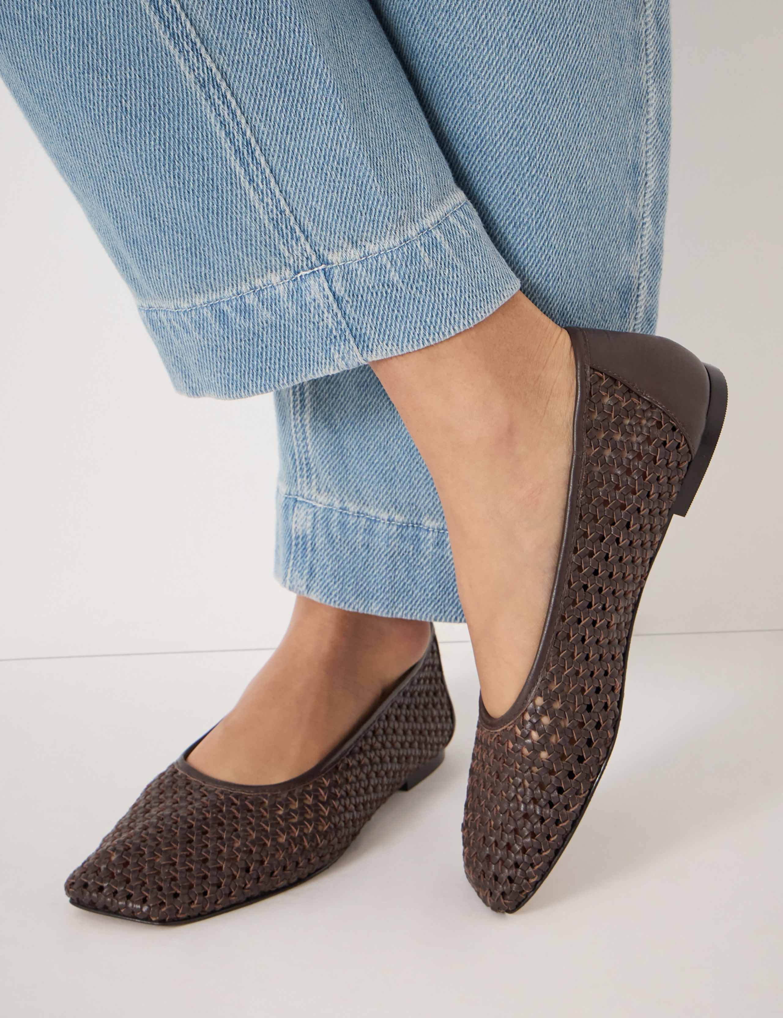 Leather Ballet Pumps 5 of 6