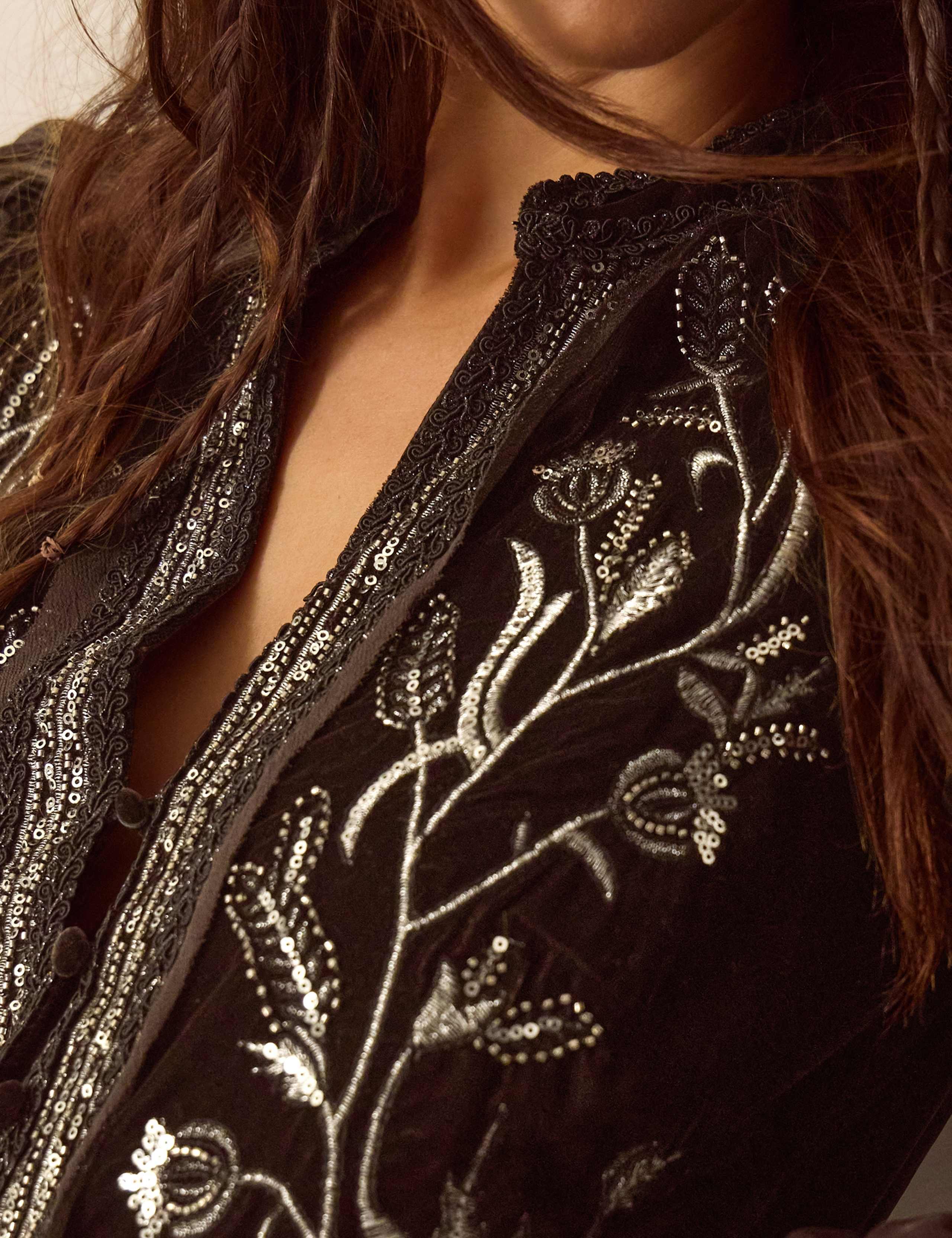 Embellished V-Neck Maxi Tea Dress 5 of 5