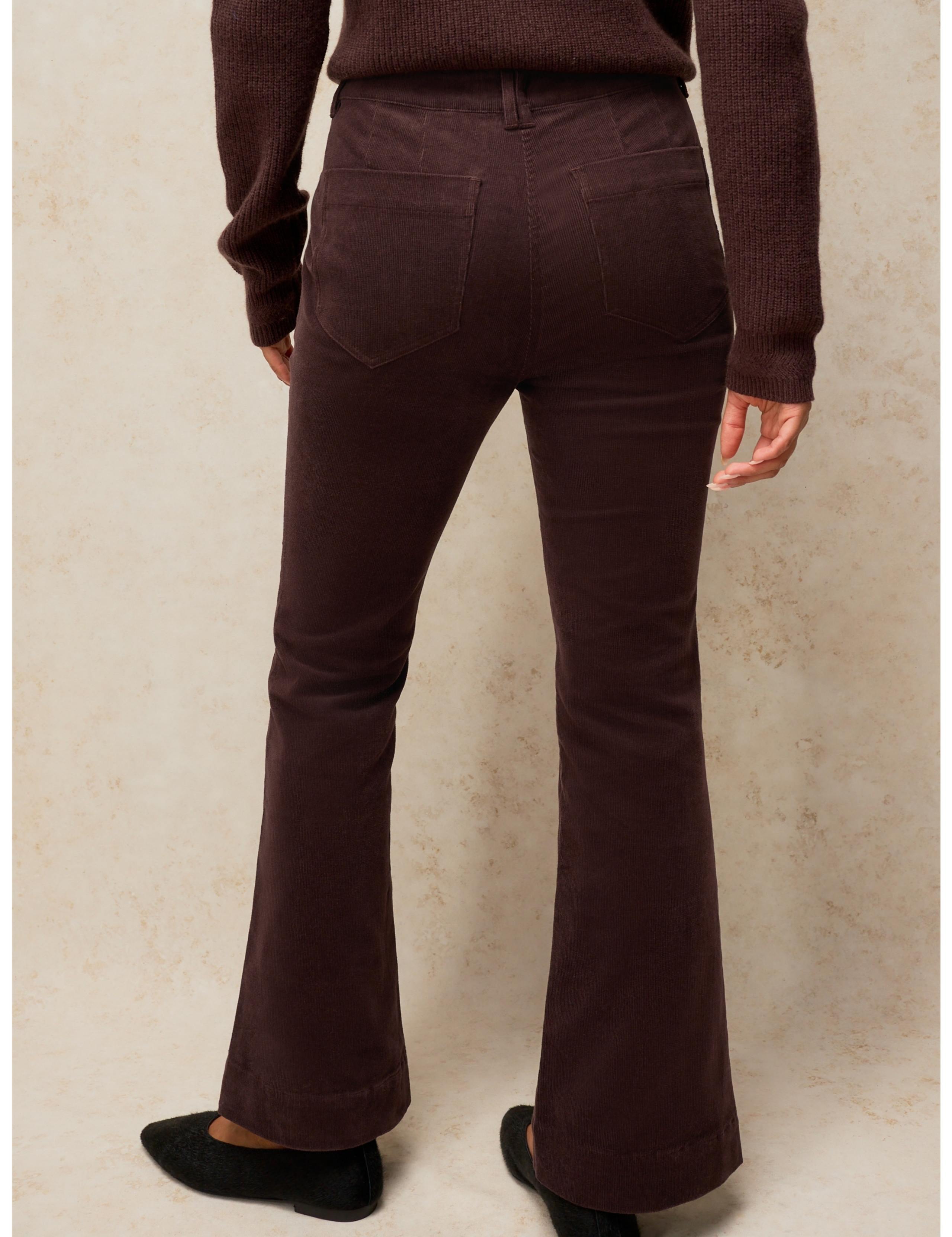 Cotton Rich Cord Bootcut Trousers 4 of 5