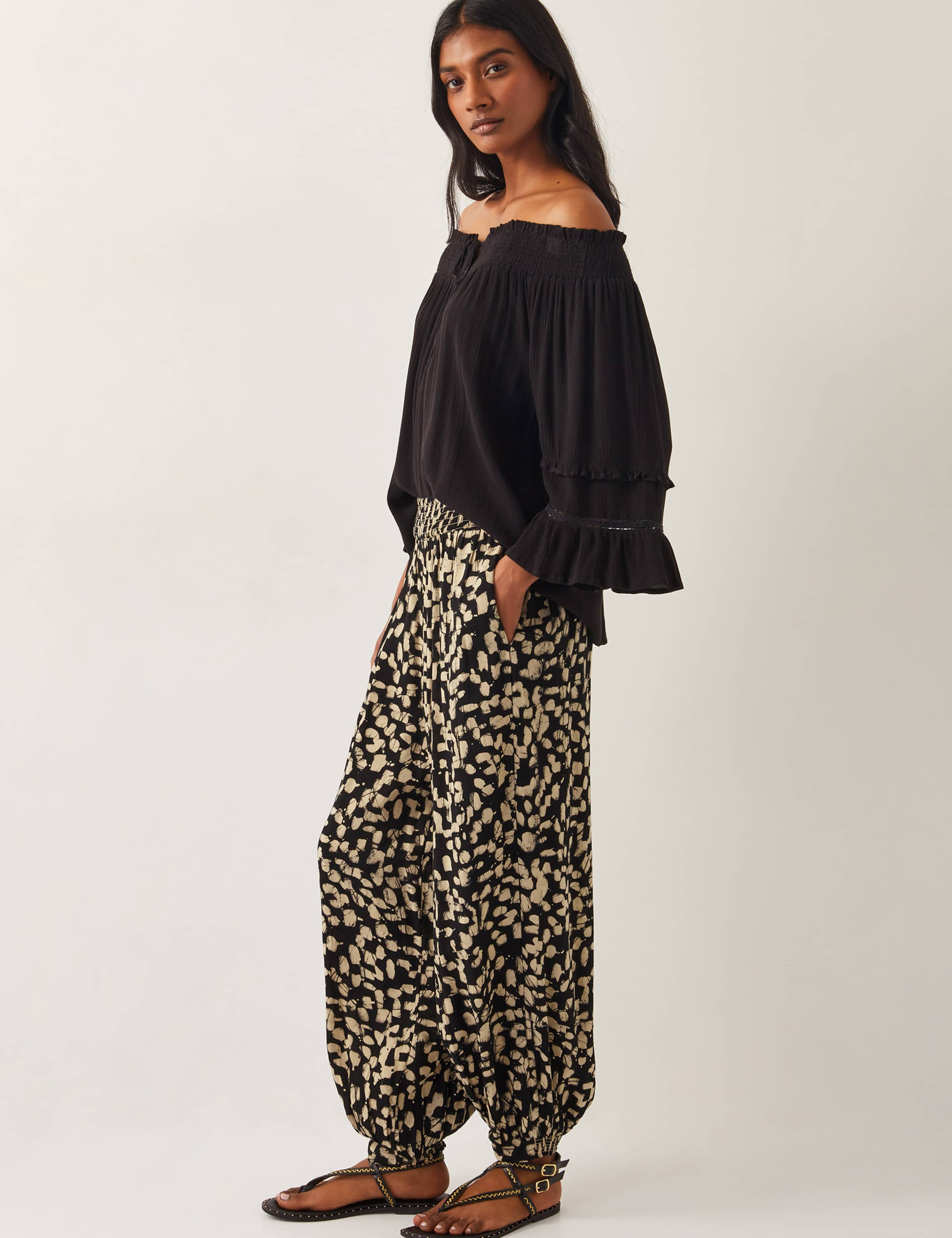 Printed Straight Leg Trousers 6 of 6