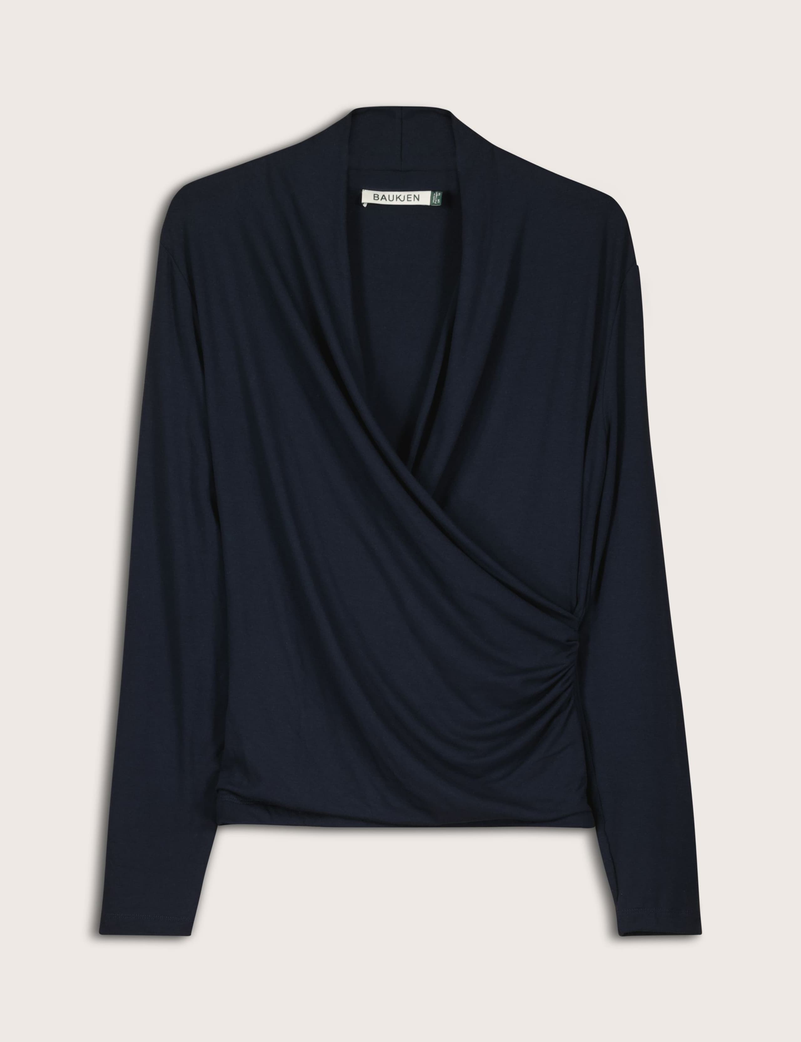 Jersey V-Neck Wrap Top 2 of 3