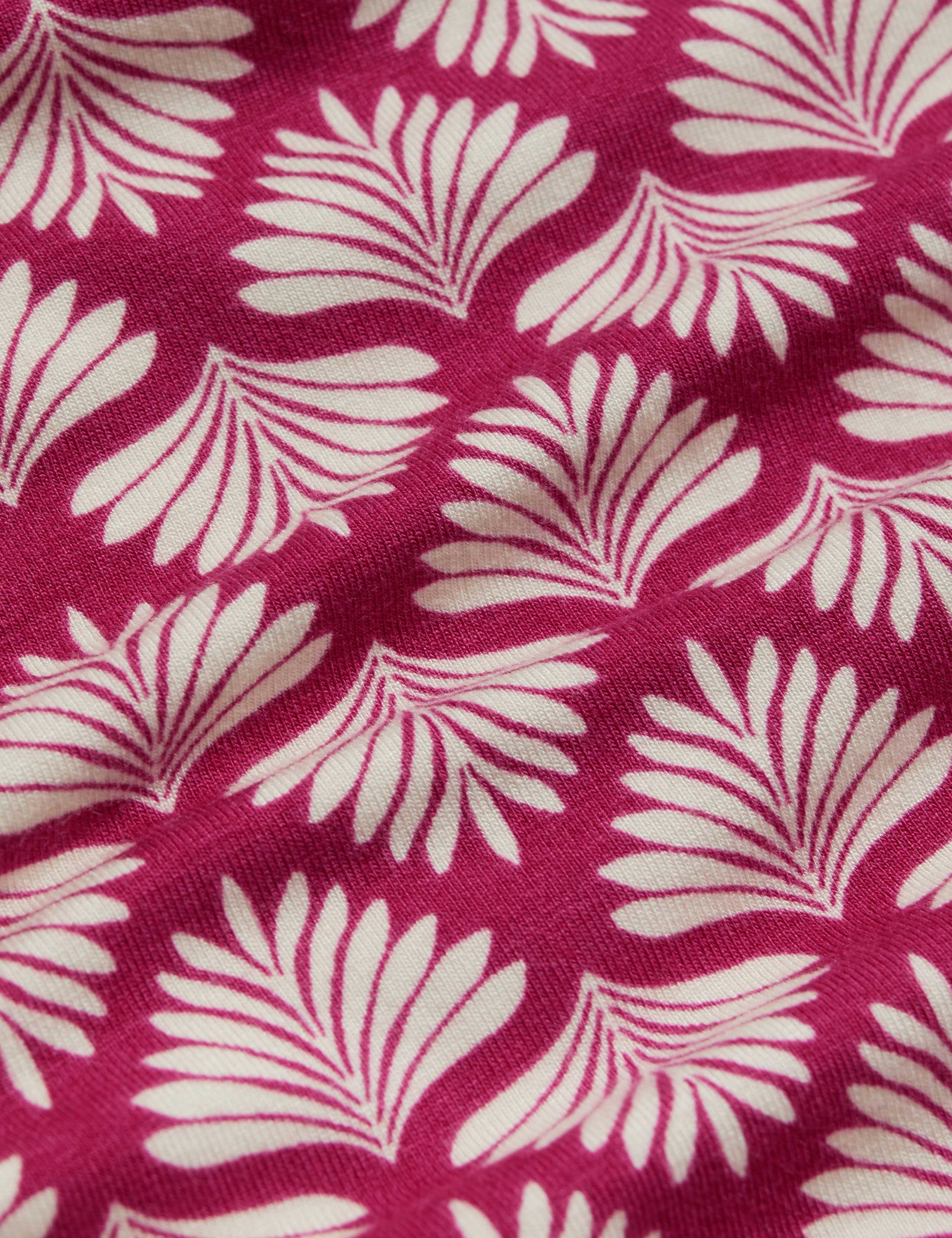 Jersey Printed V-Neck Top 6 of 6