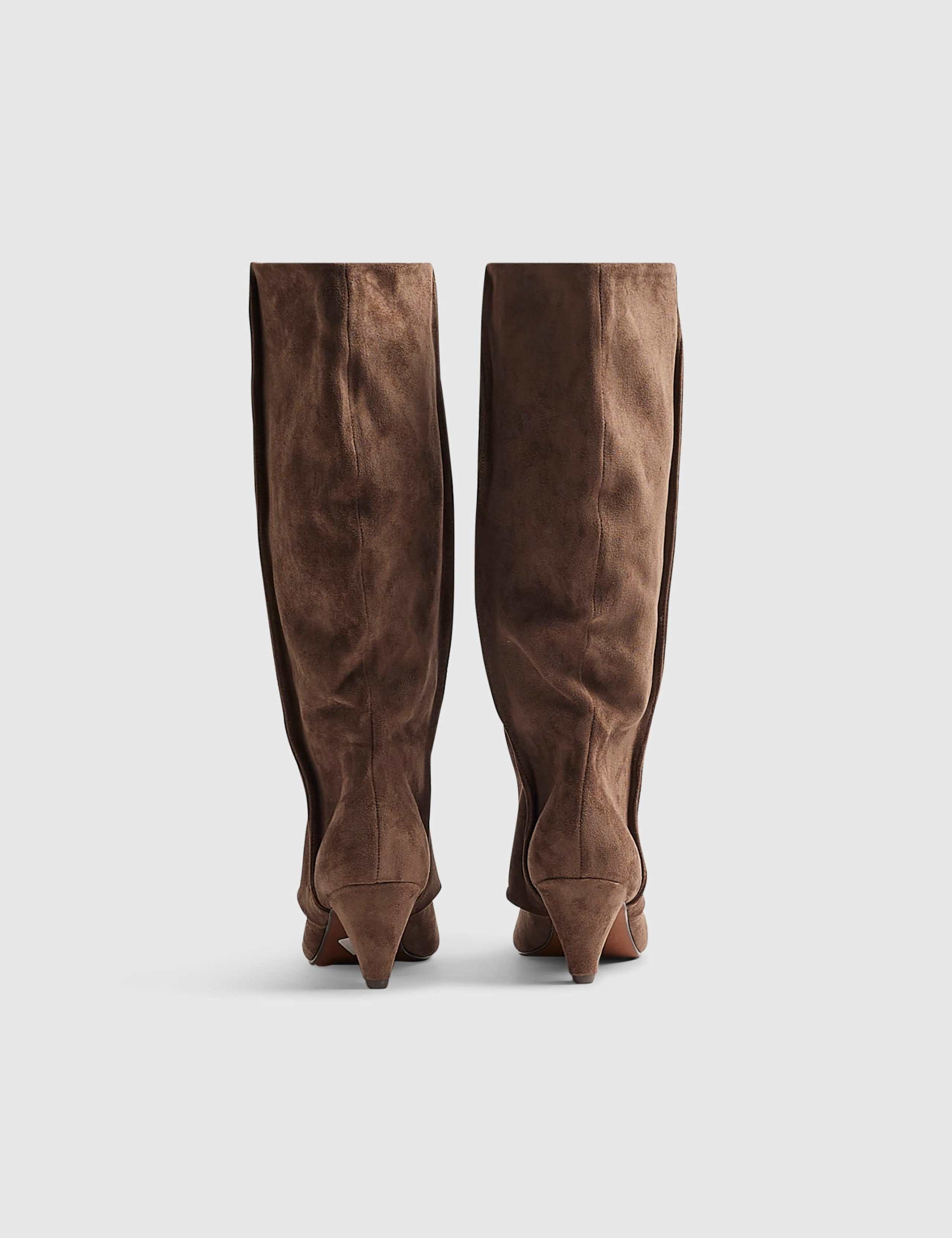 Kitten Heel Pointed Knee High Boots 2 of 5