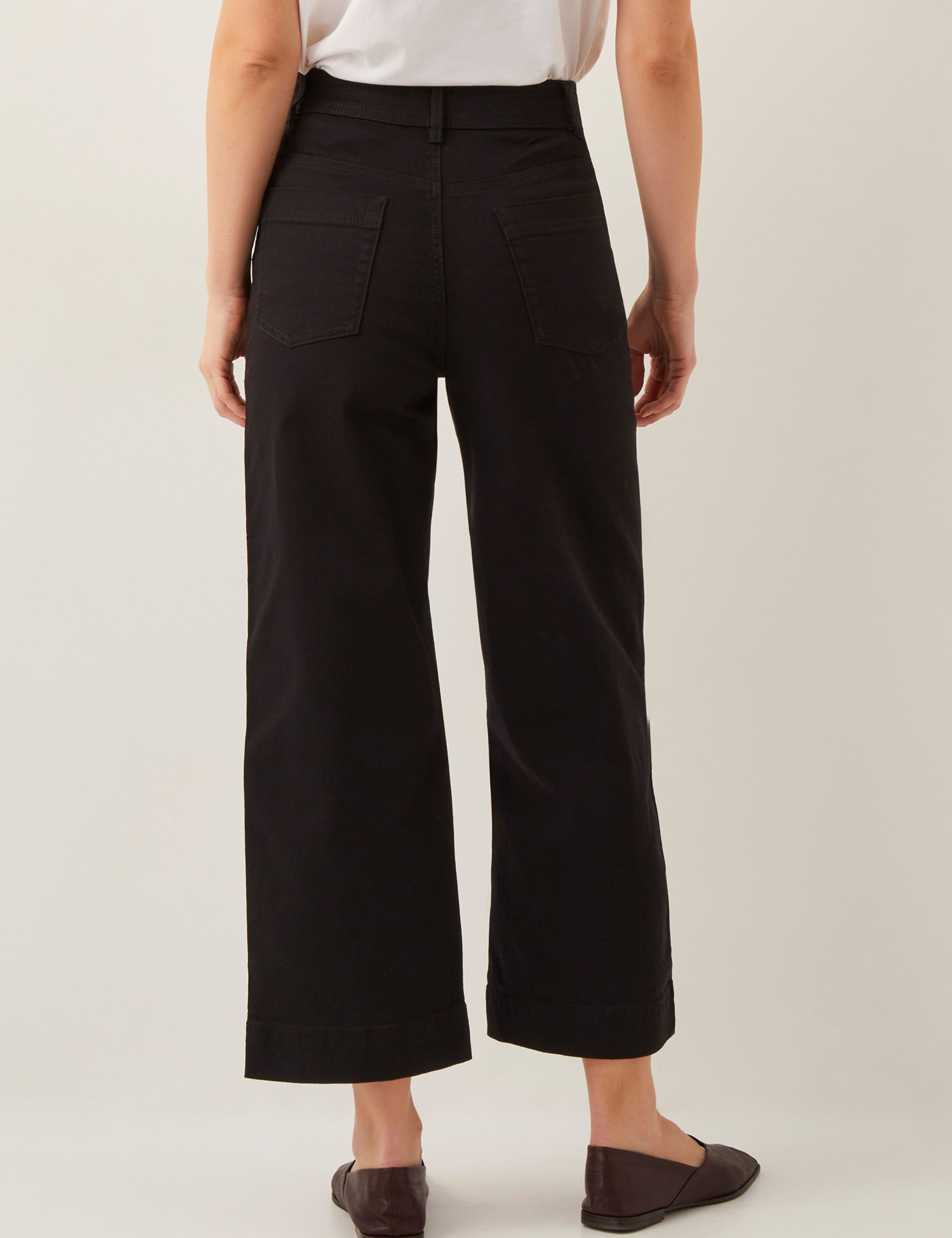 High Waisted Straight Leg Cropped Jeans 4 of 4